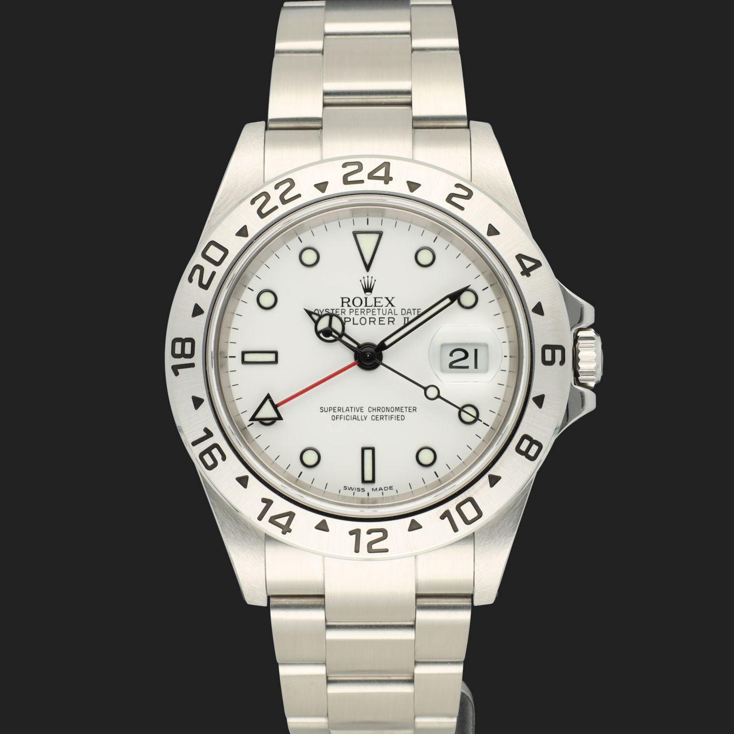Rolex Explorer II 16570 (2006) - 40mm Staal (2/8)