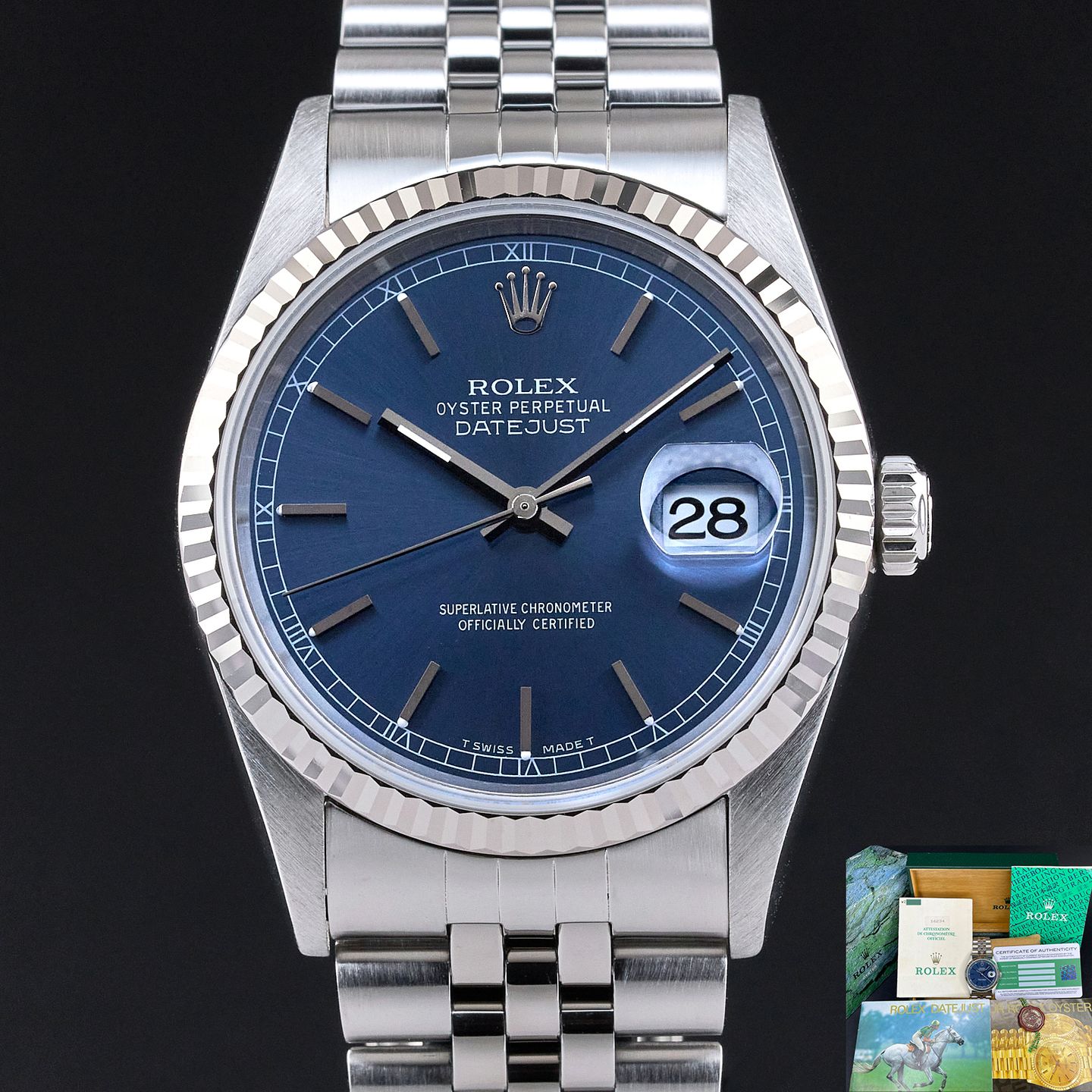 Rolex Datejust 36 16234 (1995) - 36mm Staal (1/8)