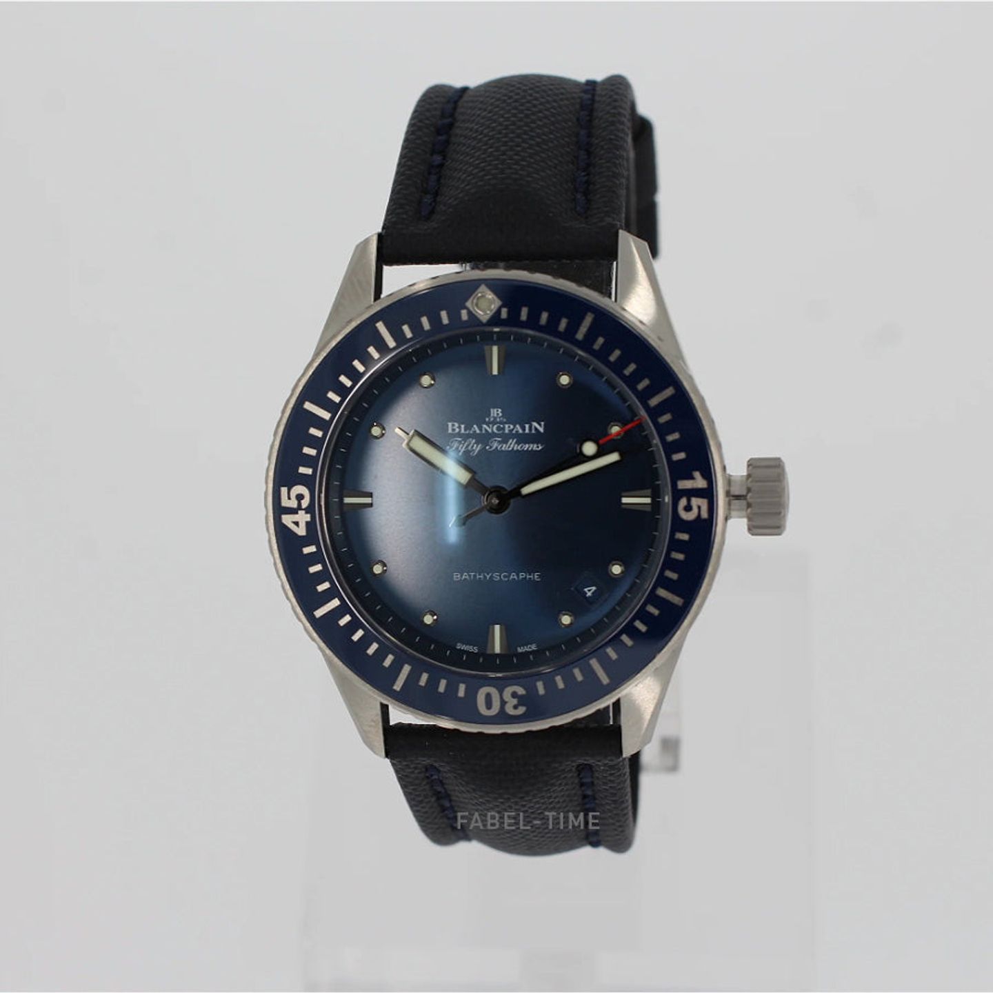 Blancpain Fifty Fathoms Bathyscaphe 5100-1140-O52A (2025) - Blauw wijzerplaat 39mm Staal (1/5)