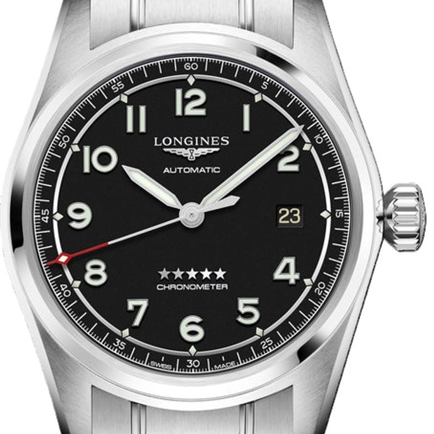 Longines Spirit L3.810.4.53.6 (2026) - Black dial 40 mm Steel case (1/1)