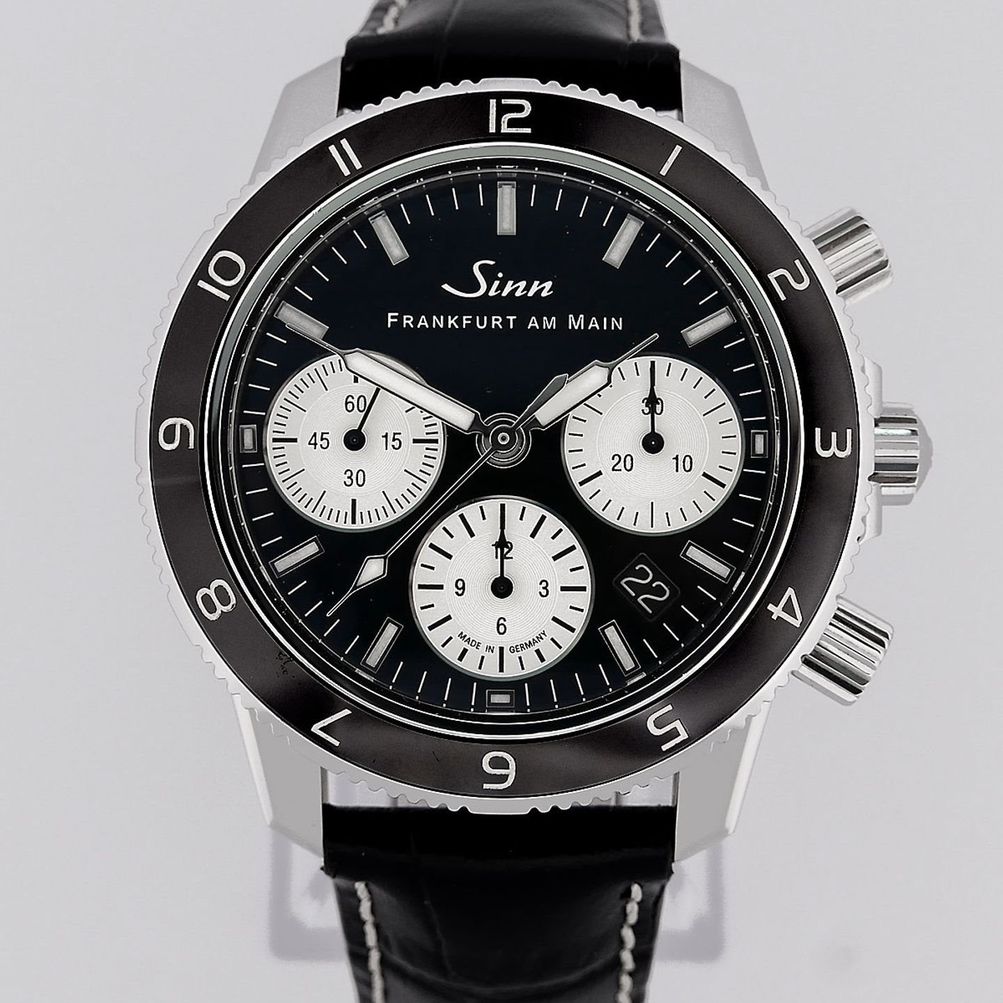 Sinn 103 103.181 (Onbekend (willekeurig serienummer)) - Zwart wijzerplaat 41mm Staal (1/4)