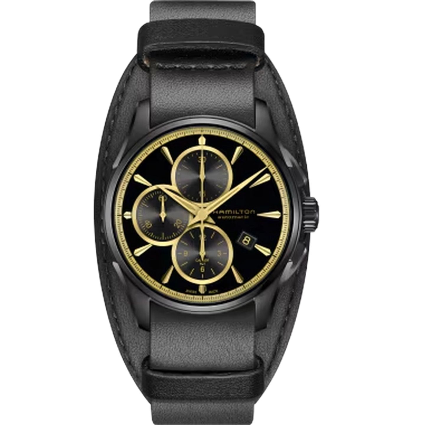 Hamilton Jazzmaster Auto Chrono H32506730 (2026) - Zwart wijzerplaat 42mm Staal (1/1)