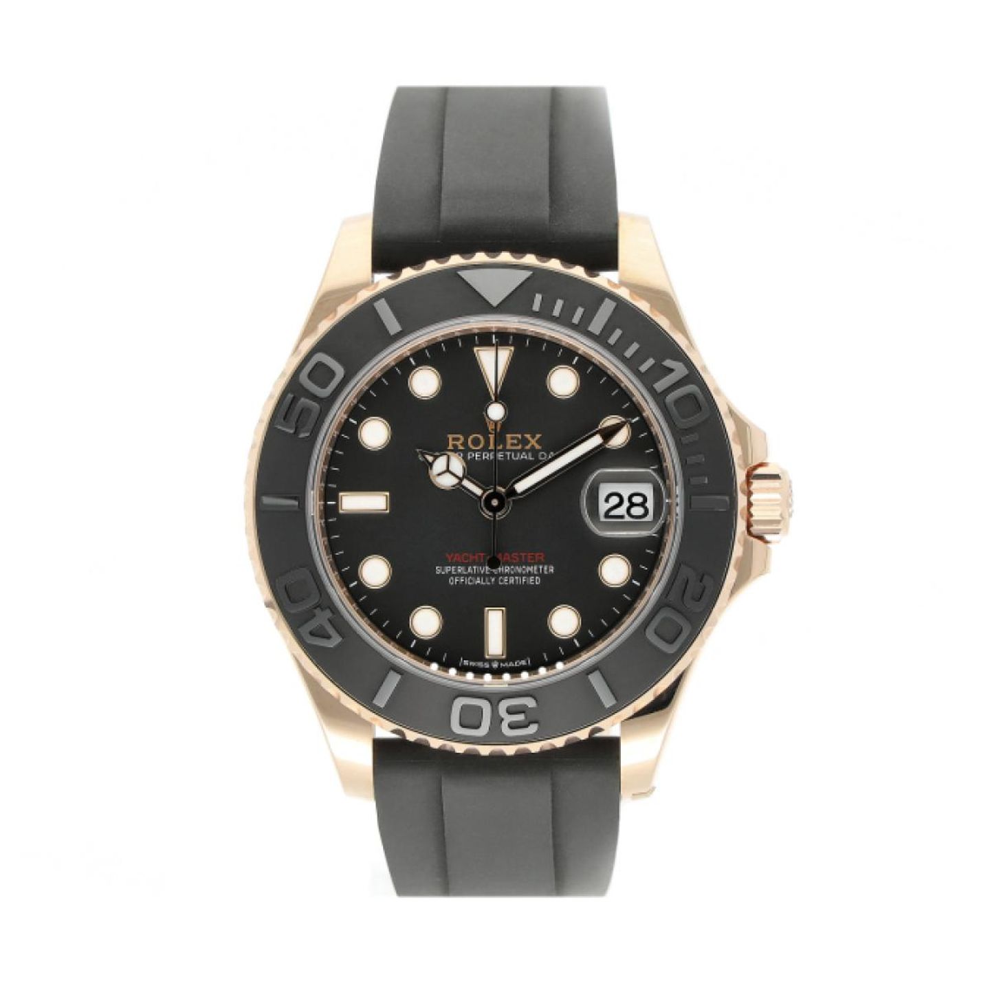 Rolex Yacht-Master 37 268655 (2024) - Black dial 37 mm Rose Gold case (1/5)
