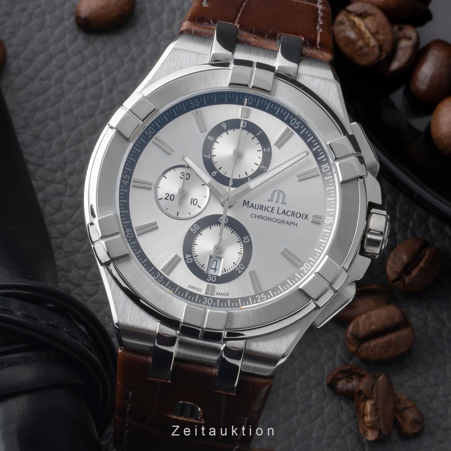 Maurice Lacroix Aikon AI6006-PVY11-170-1 (Unknown (random serial)) - Pearl dial 35 mm Steel case (1/8)