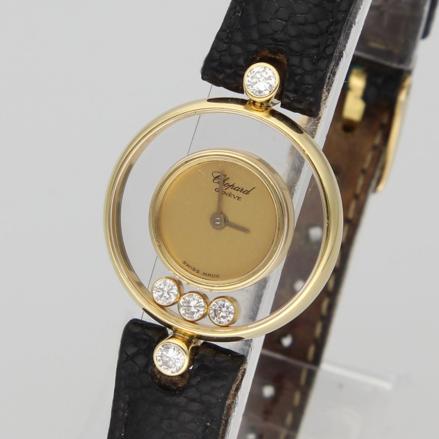 Chopard Happy Diamonds 20/3929 (1986) - Transparent dial 23 mm Yellow Gold case (3/8)