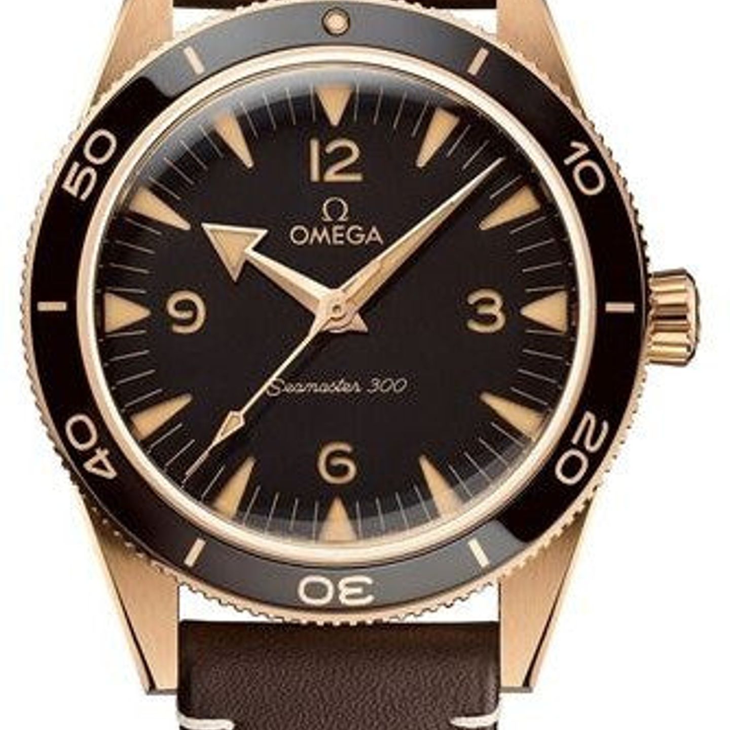 Omega Seamaster 300 234.92.41.21.10.001 (2026) - Brown dial 41 mm Rose Gold case (1/1)