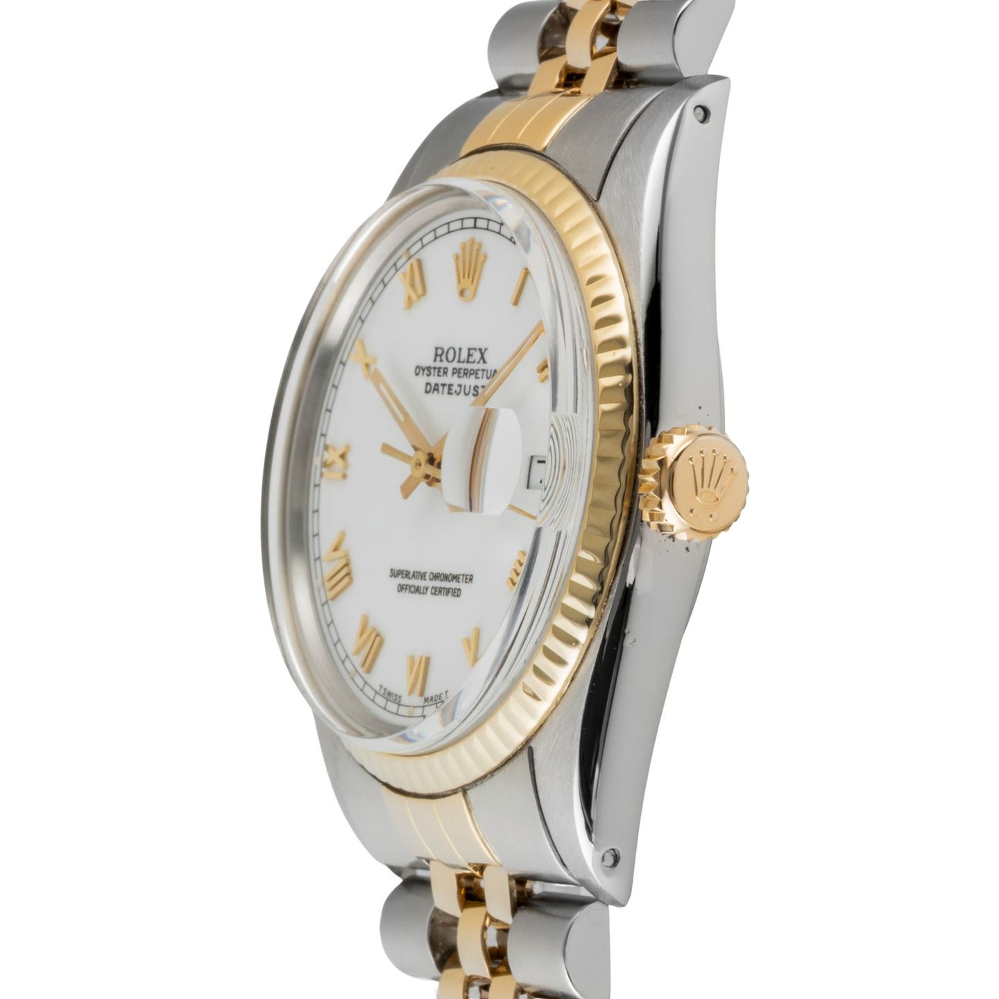 Rolex Datejust 36 16013 (1978) - White dial 36 mm Gold/Steel case (6/8)