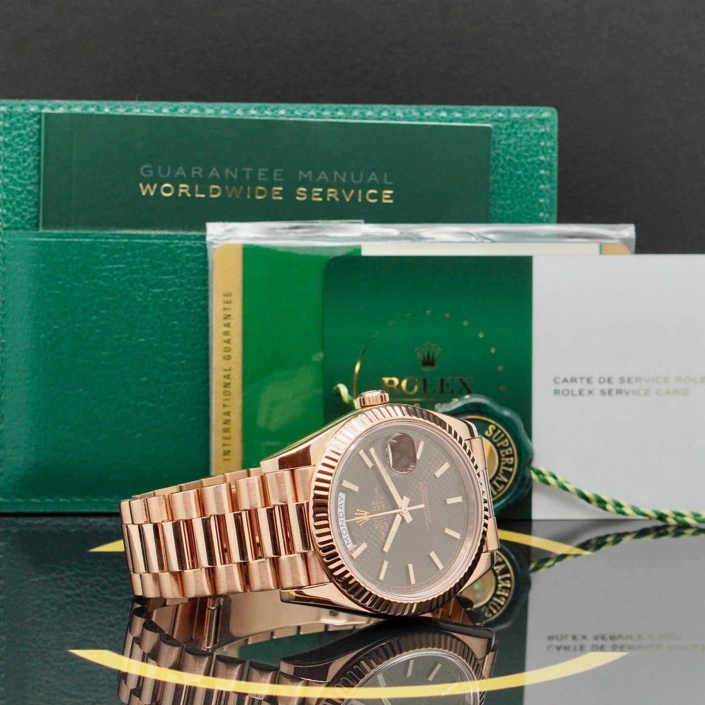 Rolex Day-Date 40 228235 (2016) - Brown dial 40 mm Rose Gold case (5/7)