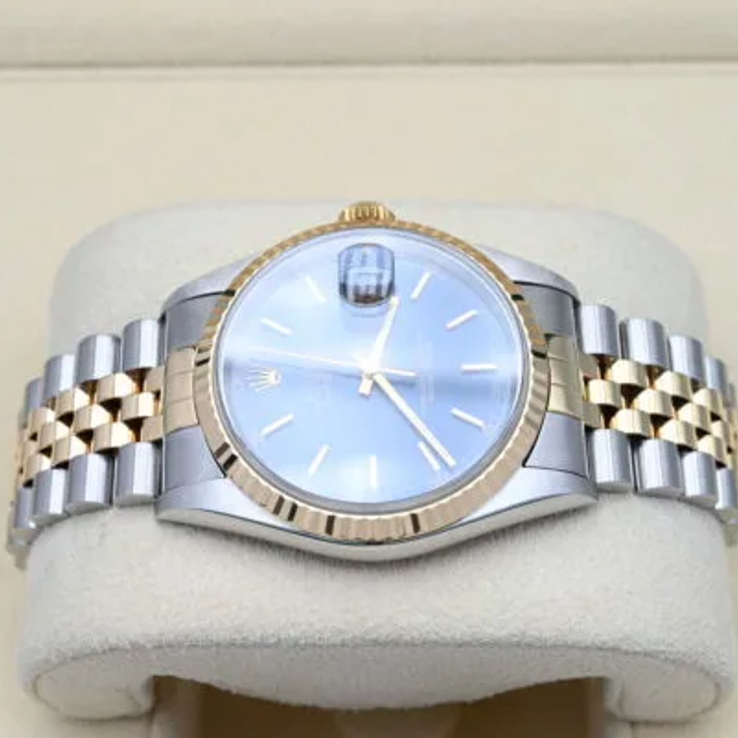 Rolex Datejust 36 16233 (1998) - Blue dial 36 mm Gold/Steel case (3/6)