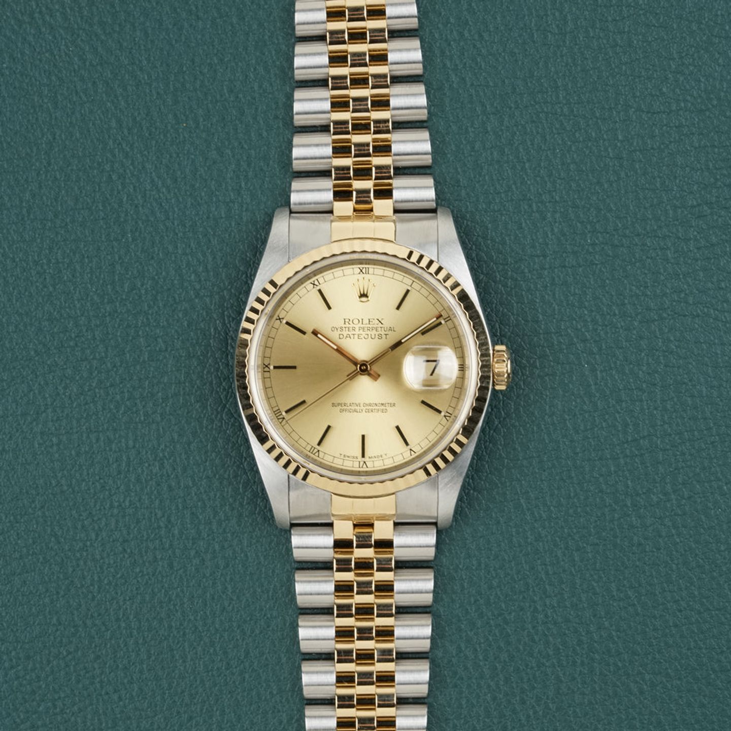 Rolex Datejust 36 16233 (1990) - 36 mm Gold/Steel case (3/8)