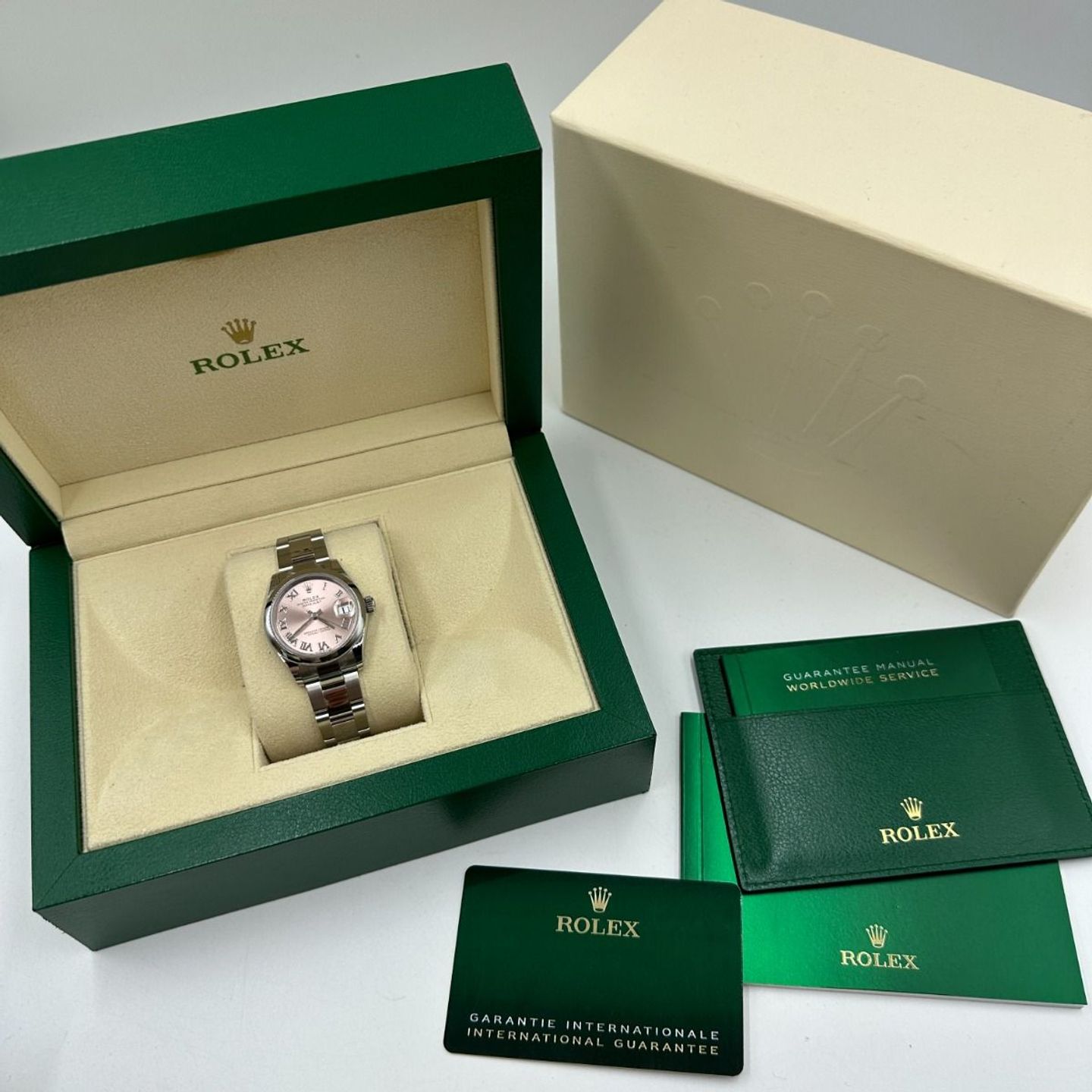 Rolex Datejust 31 278240 (2023) - Roze wijzerplaat 31mm Staal (2/8)