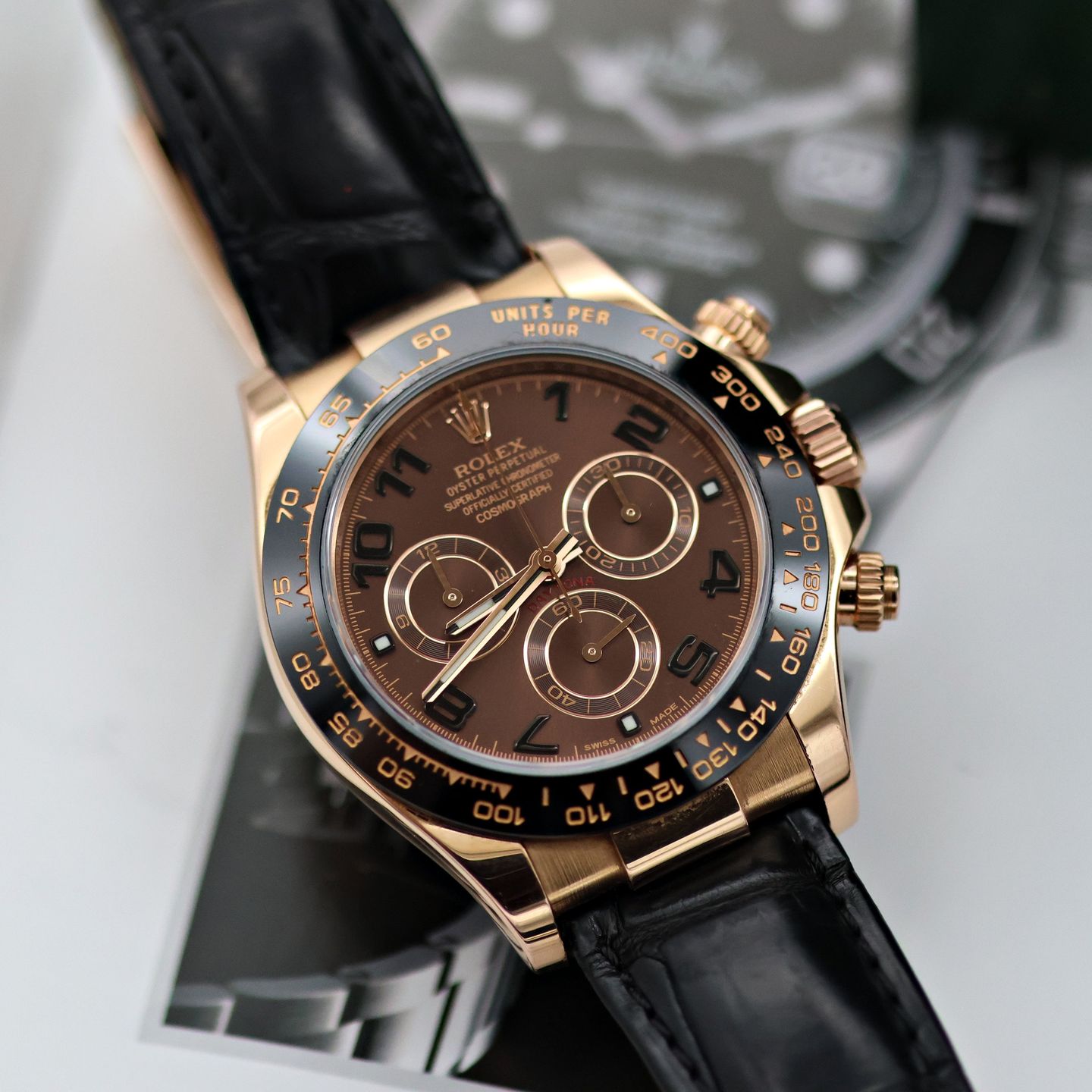 Rolex Daytona 116515LN (2016) - Brown dial 40 mm Rose Gold case (4/8)