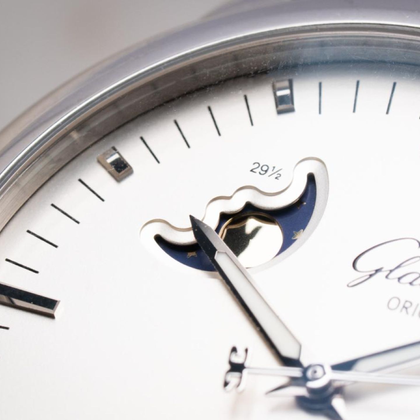 Glashütte Original Senator Panorama Date Moon Phase 100-04-13-02-04 (2013) - Silver dial 41 mm Steel case (5/7)