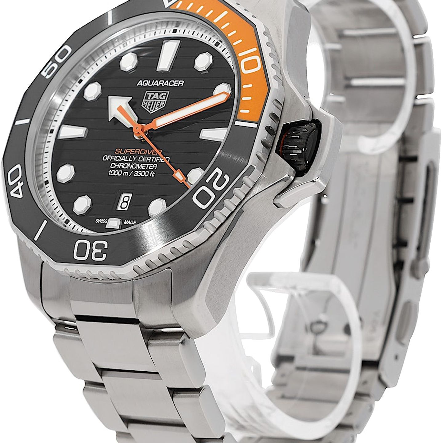 TAG Heuer Aquaracer WBP5A8A.BF0619 (2023) - Black dial 45 mm Titanium case (3/5)