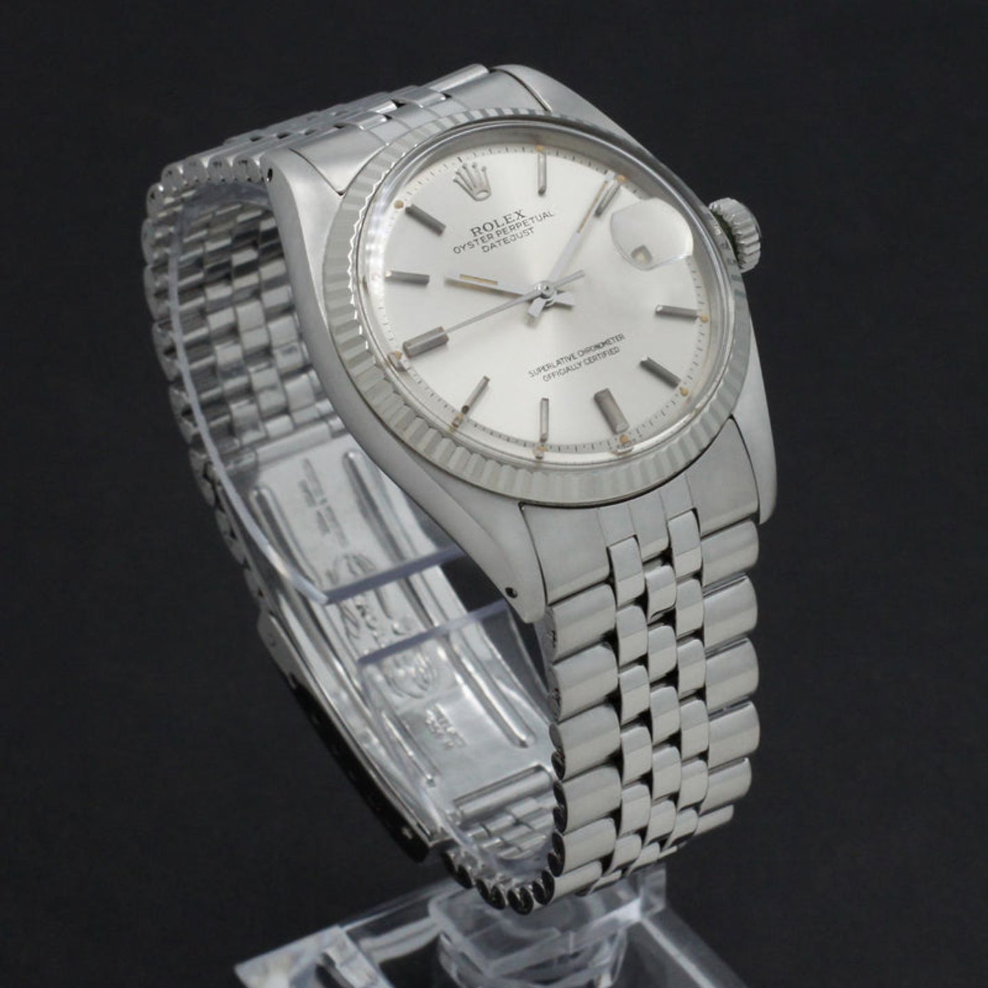 Rolex Datejust 1601 (1974) - Zilver wijzerplaat 36mm Staal (6/7)