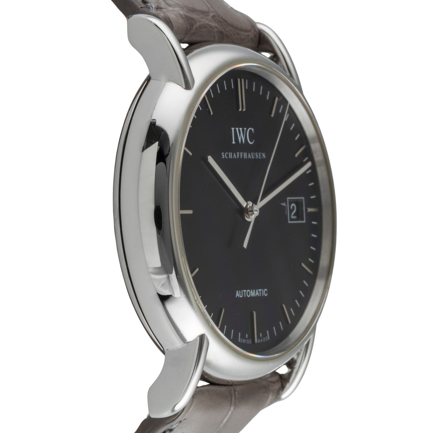 IWC Portofino Automatic IW353304 (2005) - Zwart wijzerplaat 38mm Staal (7/8)