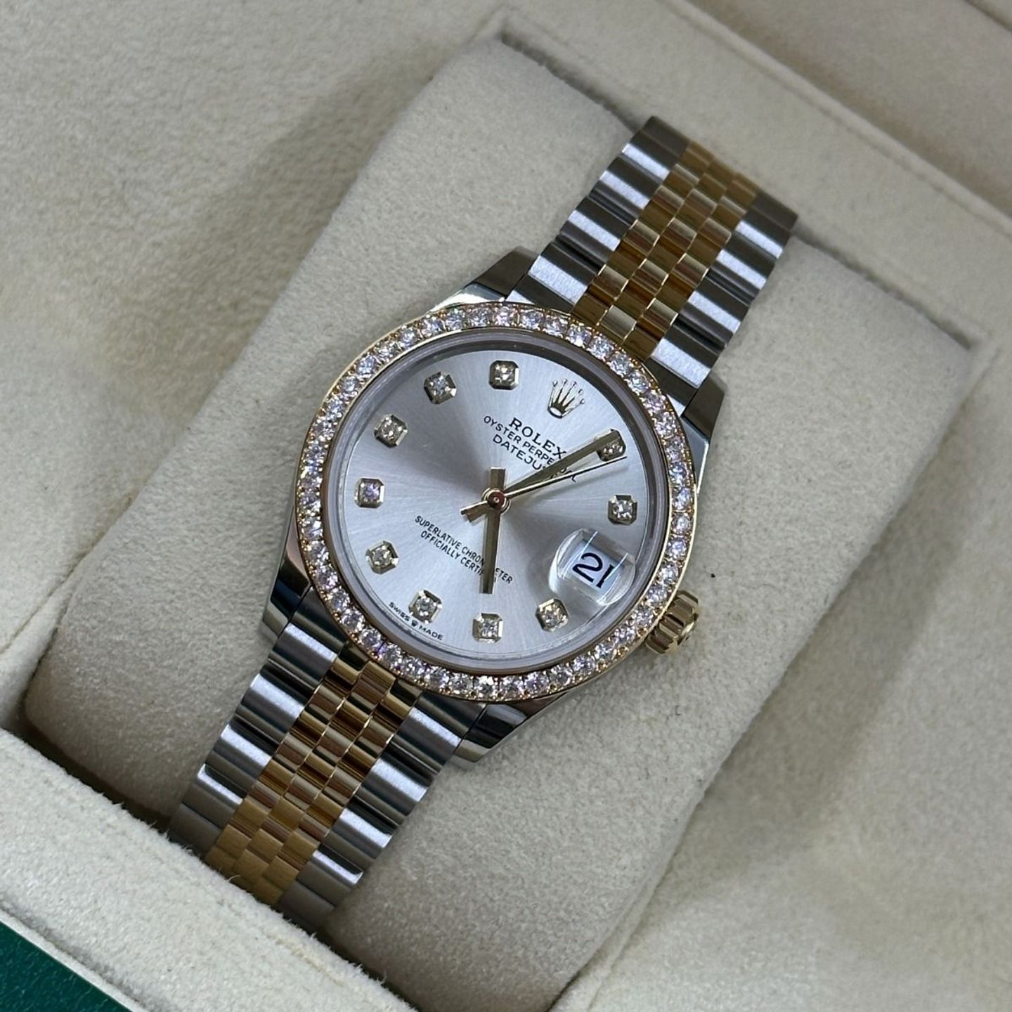 Rolex Datejust 31 278383RBR (2024) - Zilver wijzerplaat 31mm Staal (8/8)