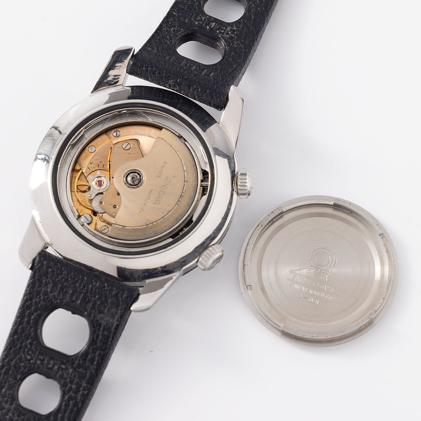 Enicar Vintage 146/001 (1960) - Zwart wijzerplaat 43mm Staal (6/7)