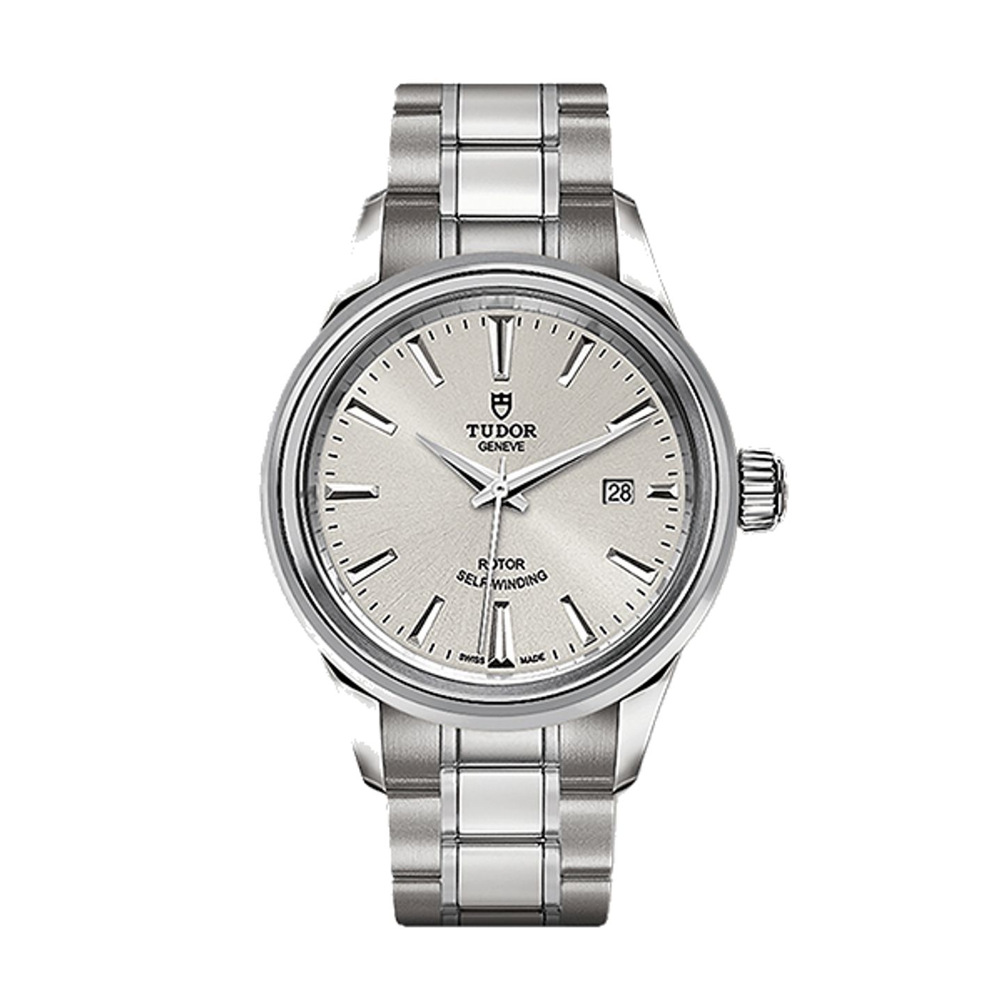 Tudor Style 12100 (2026) - Silver dial 28 mm Steel case (1/1)