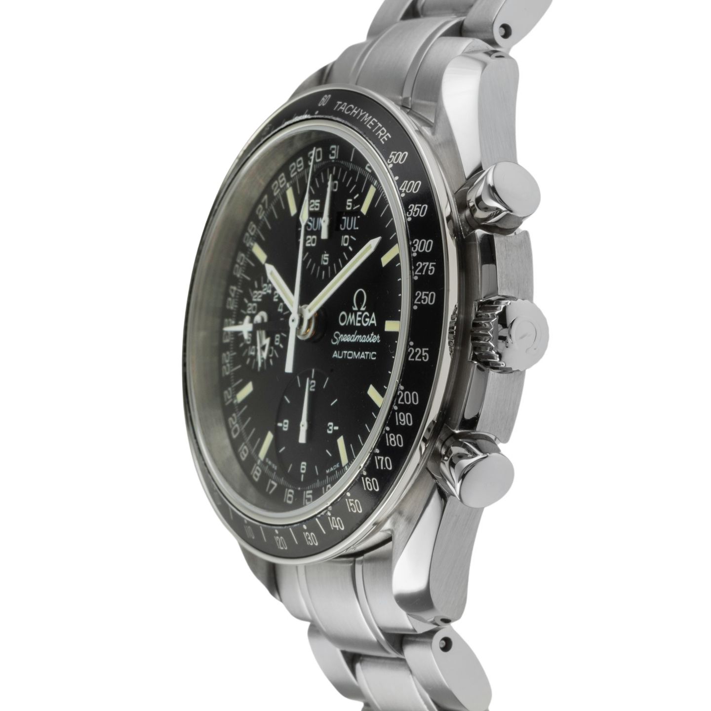 Omega Speedmaster Day Date 3520.50.00 (Onbekend (willekeurig serienummer)) - Zwart wijzerplaat 39mm Staal (6/8)