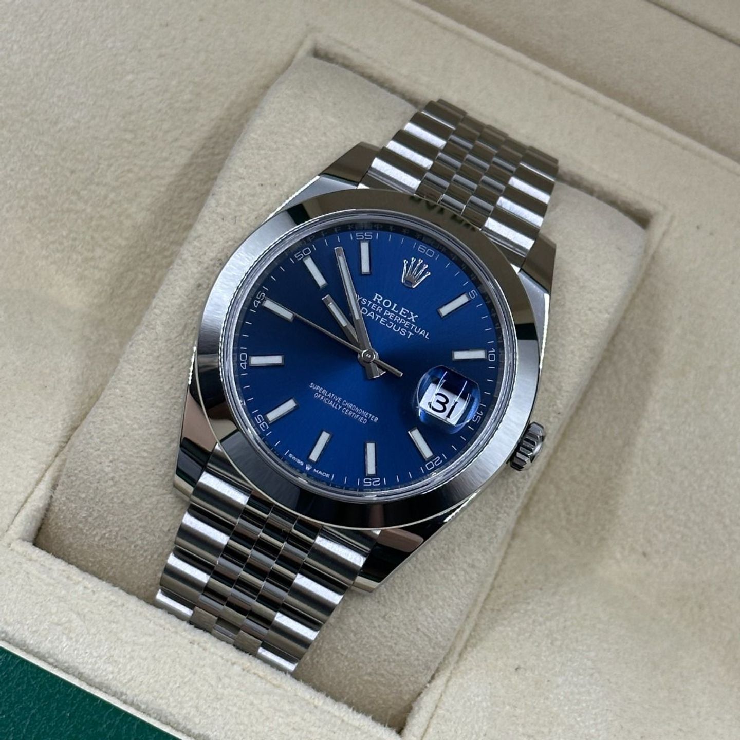 Rolex Datejust 41 126300 (2024) - Blue dial 41 mm Steel case (8/8)