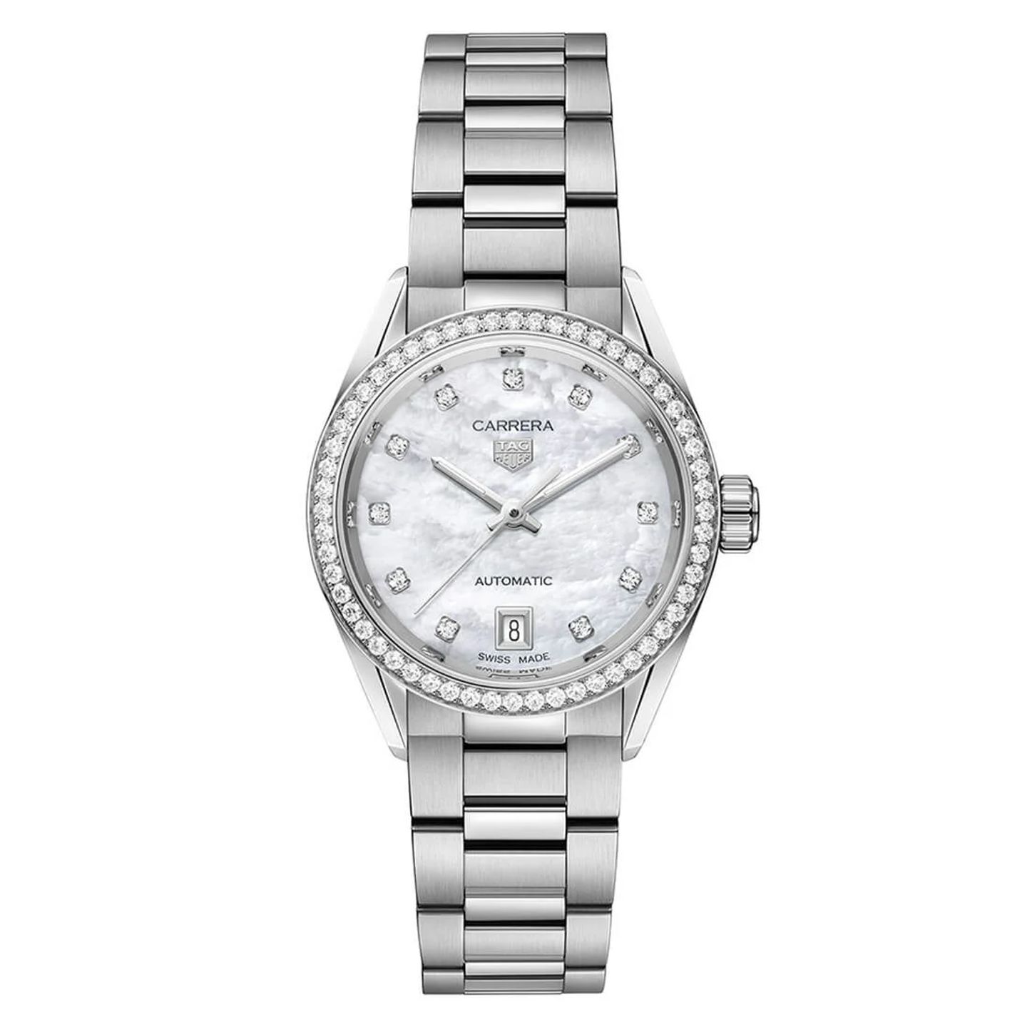 TAG Heuer Carrera Lady WBN2414.BA0621 (2023) - White dial 29 mm Steel case (3/3)