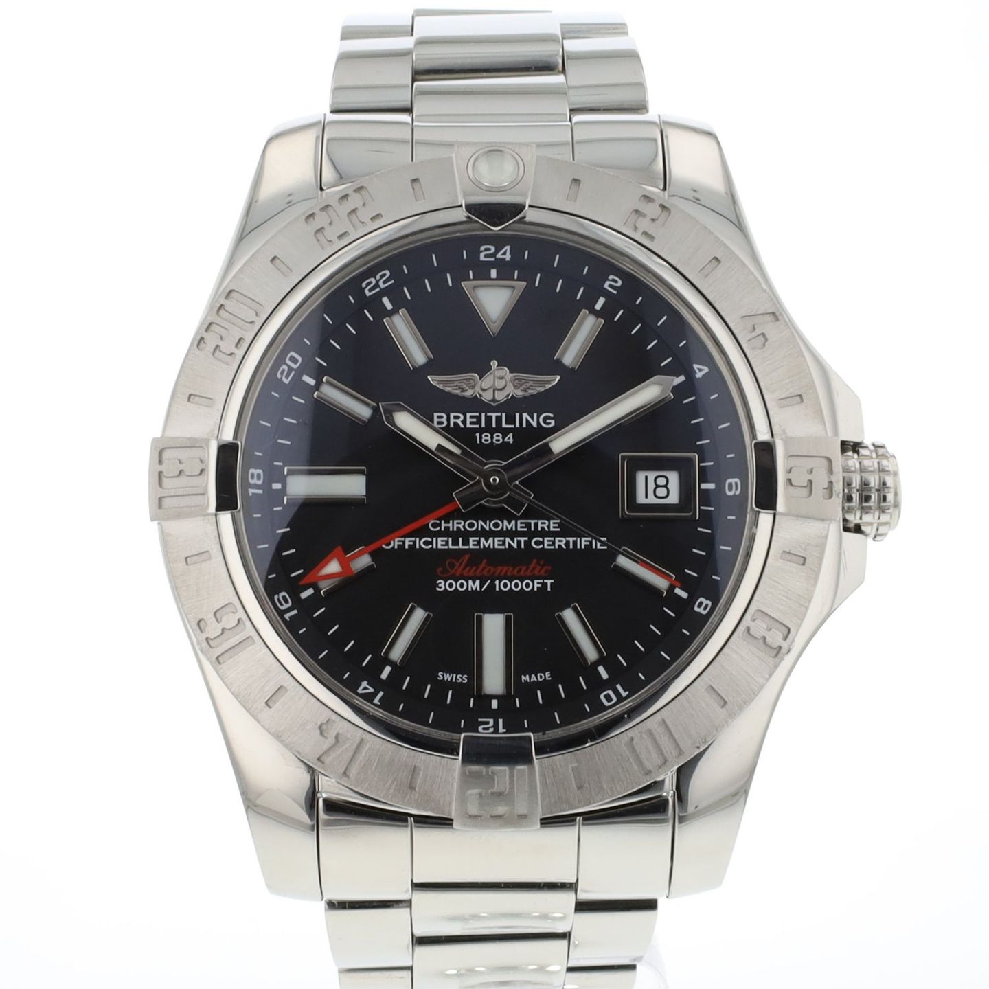 Breitling Avenger II GMT A3239011 (2019) - Black dial 43 mm Steel case (1/3)