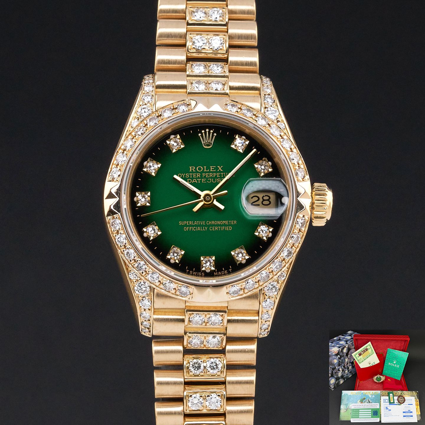 Rolex Lady-Datejust 69178 (1991) - 26mm Geelgoud (1/5)