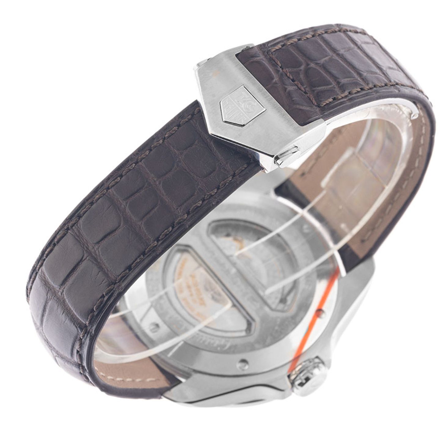 TAG Heuer Grand Carrera WAV5113.FC6230 (2010) - Bruin wijzerplaat 43mm Staal (7/7)