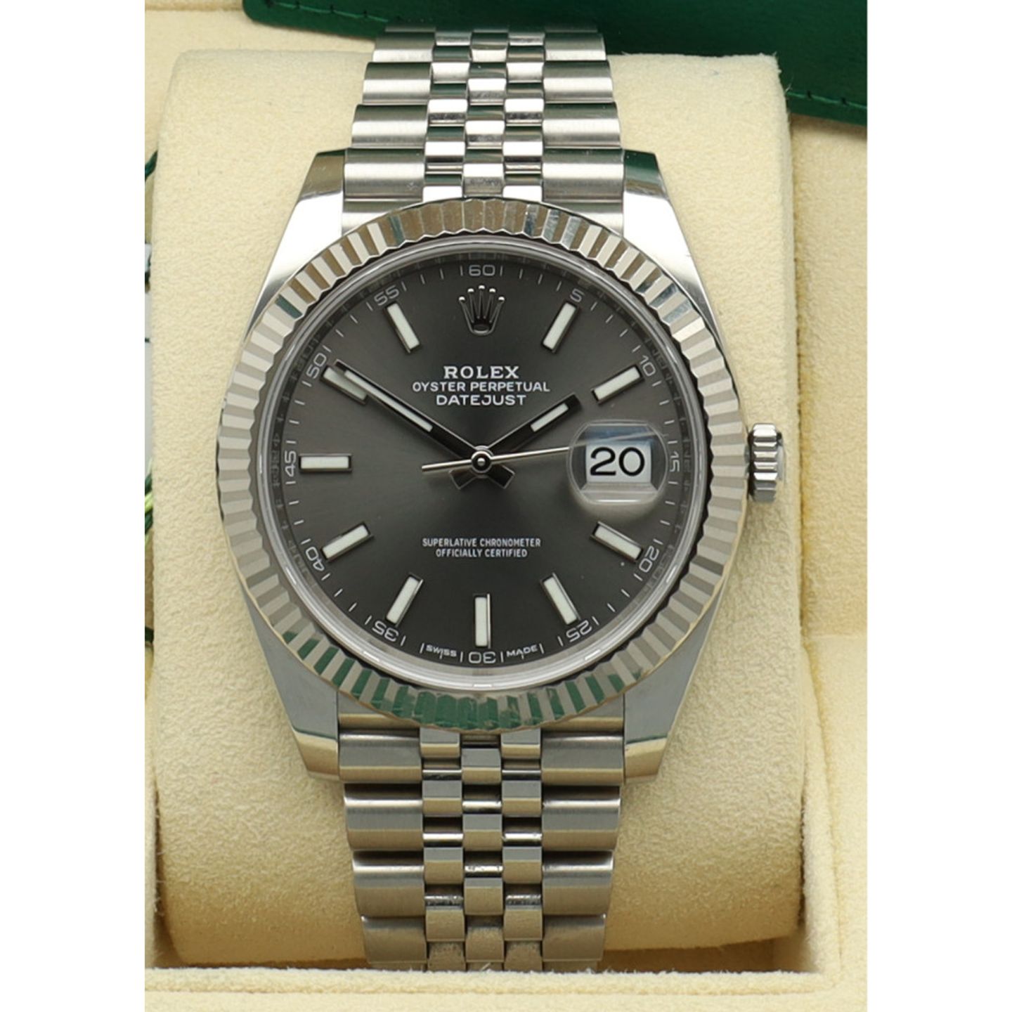 Rolex Datejust 41 126334 (2017) - Grey dial 41 mm Steel case (14/14)