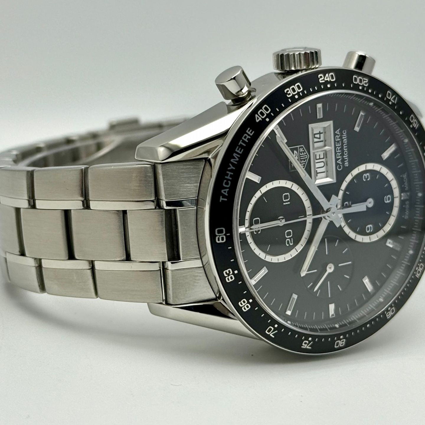 TAG Heuer Carrera Calibre 16 CV201AG.BA0725 (2014) - Black dial 41 mm Steel case (4/8)