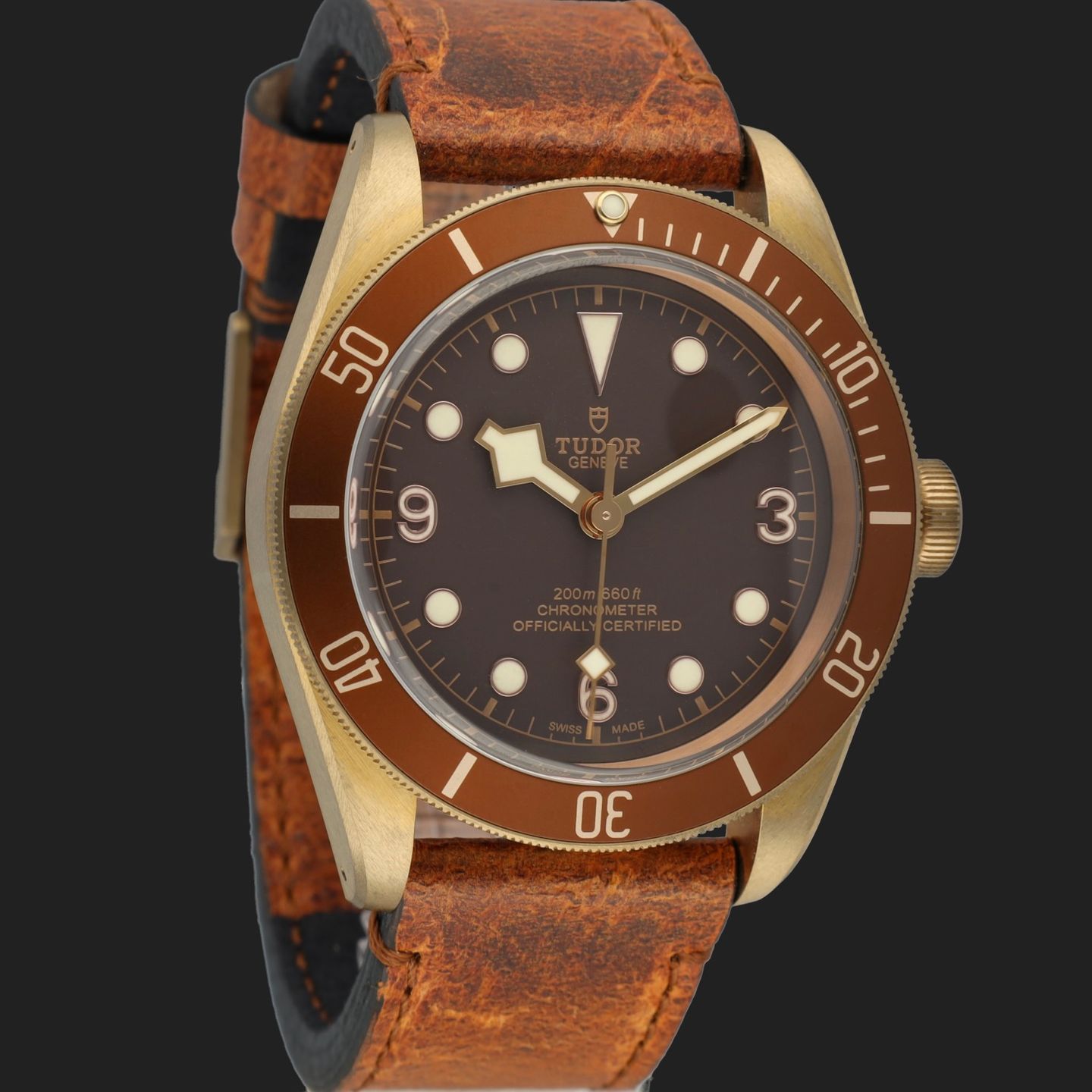 Tudor Black Bay Bronze 79250BM (2024) - Brown dial 43 mm Bronze case (4/8)