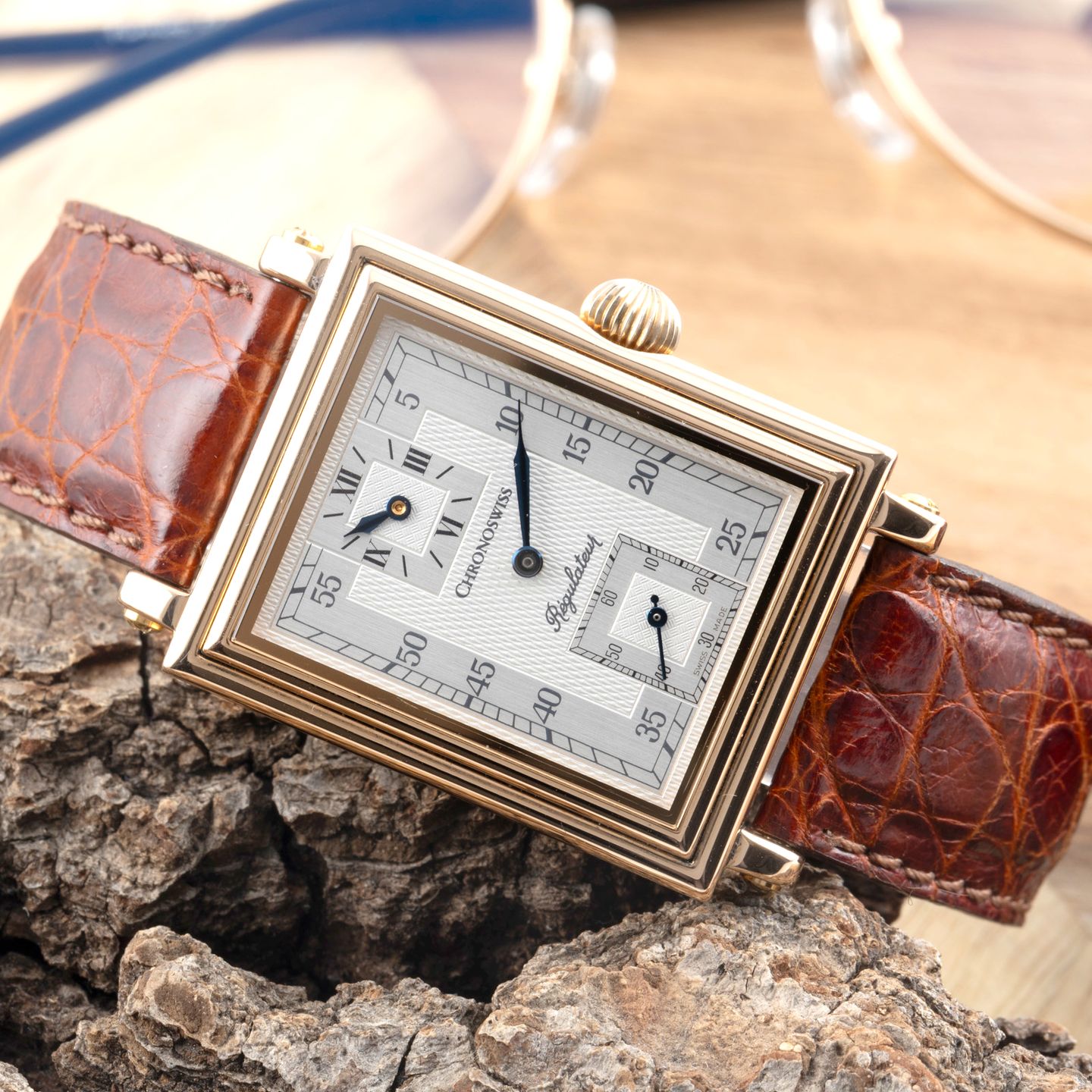 Chronoswiss Régulateur CH-2951 (Onbekend (willekeurig serienummer)) - Zilver wijzerplaat 29mm Roségoud (2/8)