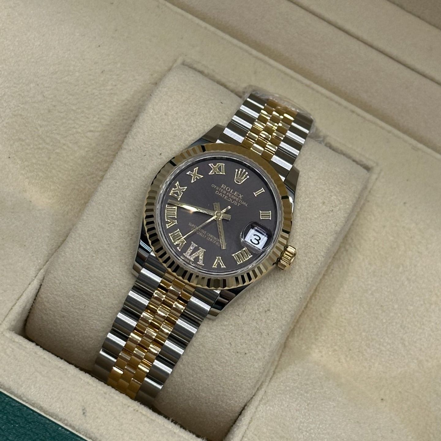 Rolex Datejust 31 278273 (2024) - Grijs wijzerplaat 31mm Staal (8/8)