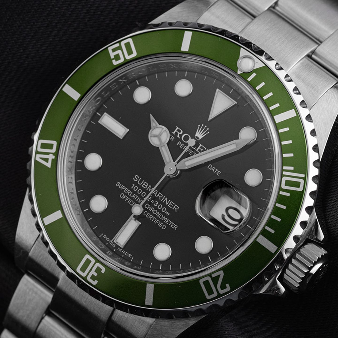 Rolex Submariner Date 16610LV (2008) - Black dial 40 mm Steel case (3/8)