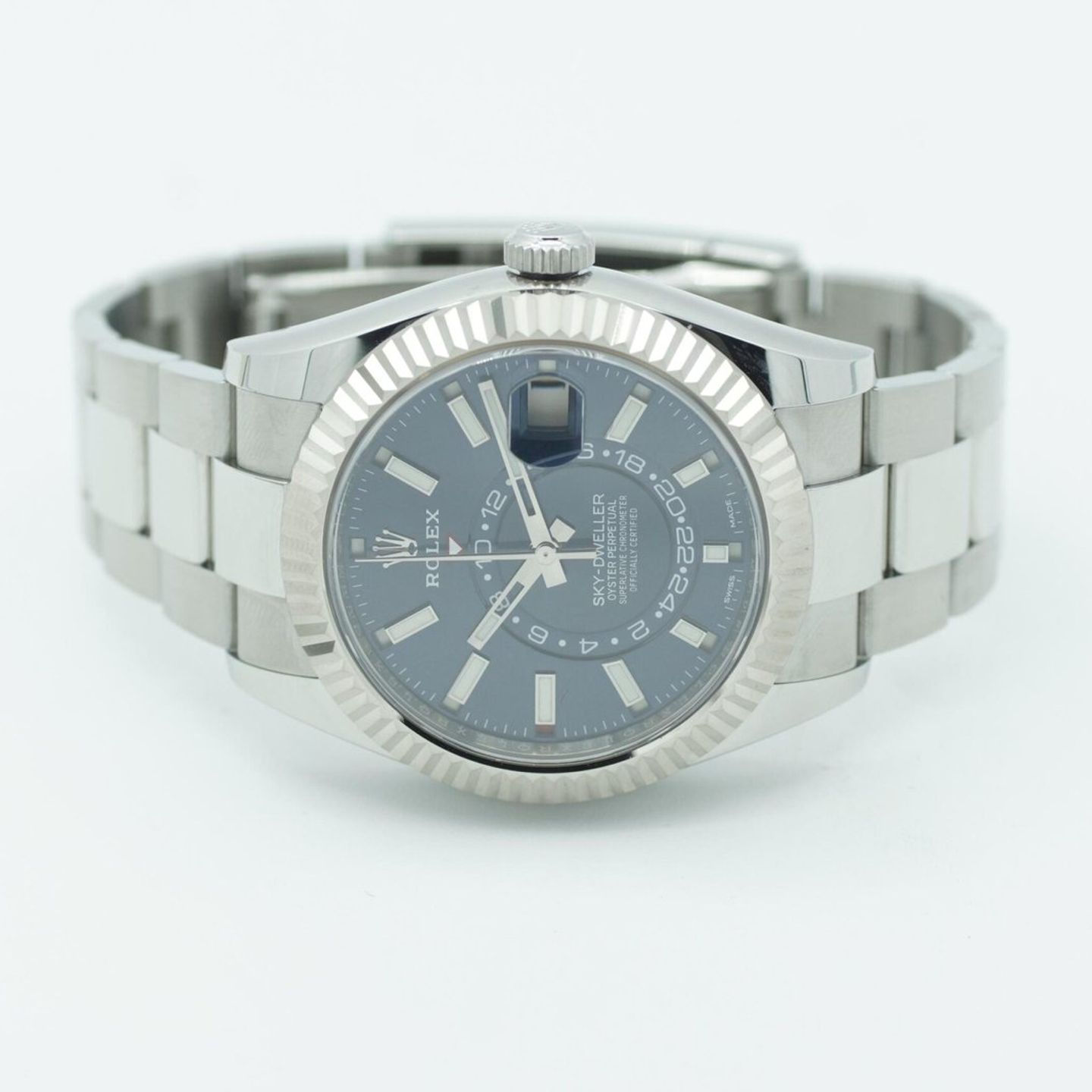 Rolex Sky-Dweller 326934 (2018) - Blue dial 42 mm Steel case (5/8)