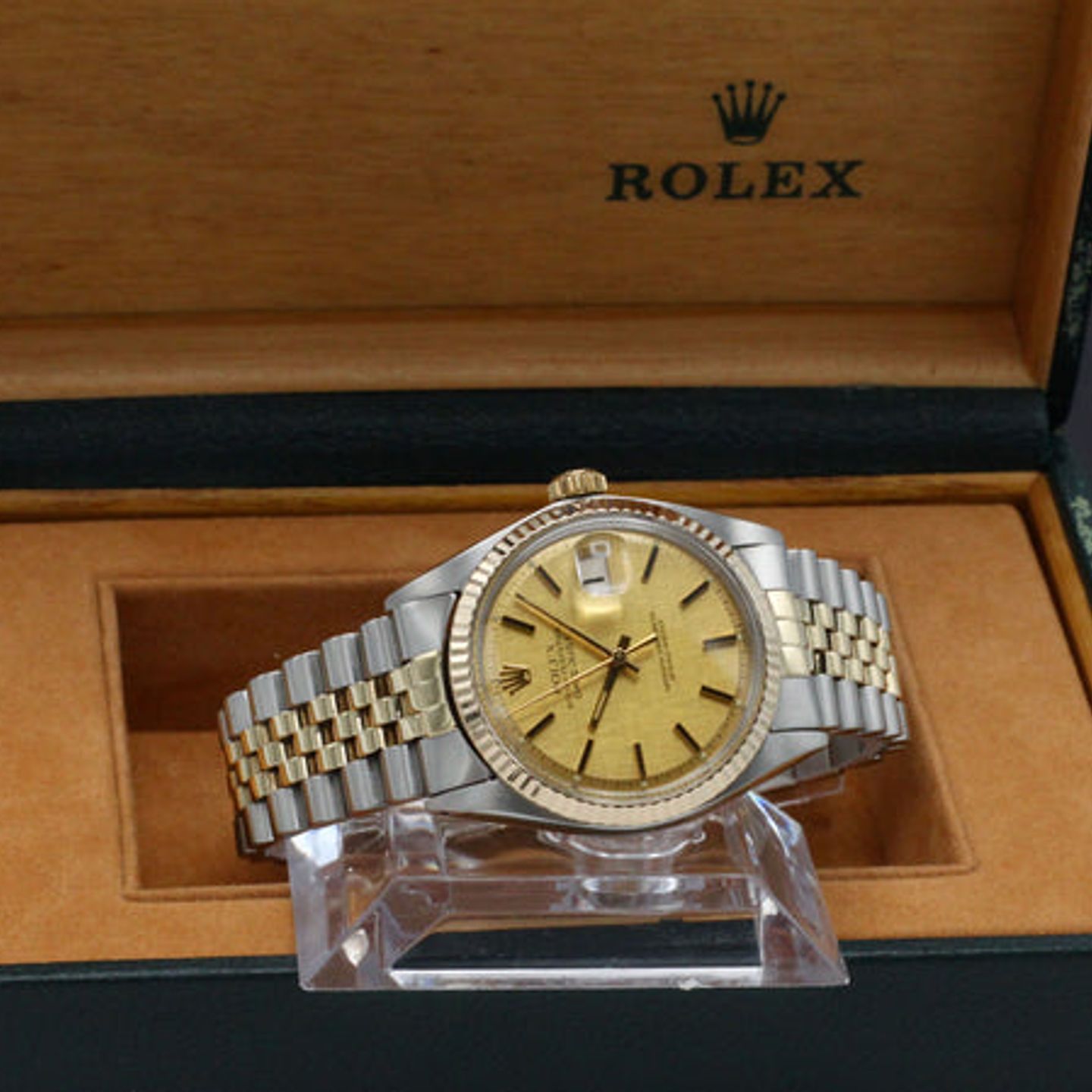 Rolex Datejust 1601/3 (1972) - Goud wijzerplaat 36mm Goud/Staal (3/7)
