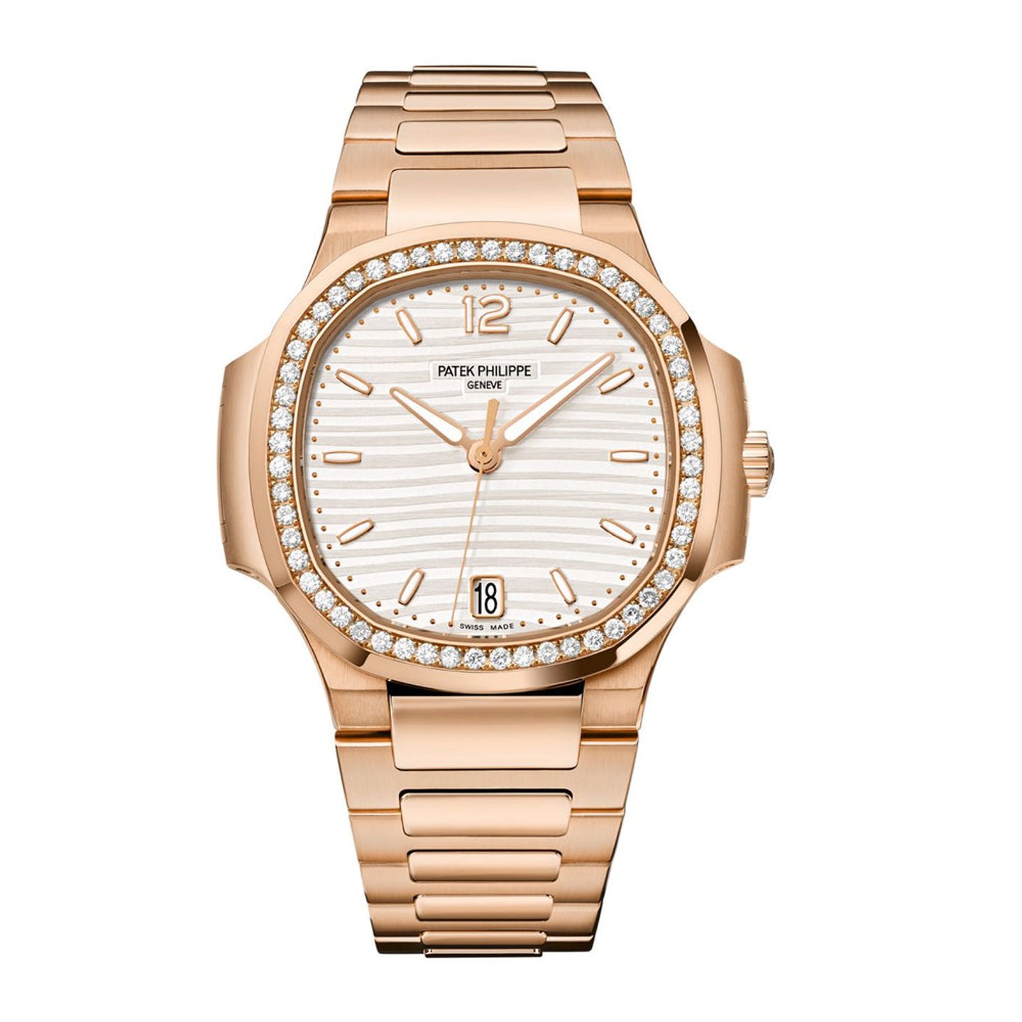 Patek Philippe Nautilus 7118/1200R-001 (2025) - Silver dial 35 mm Rose Gold case (1/1)