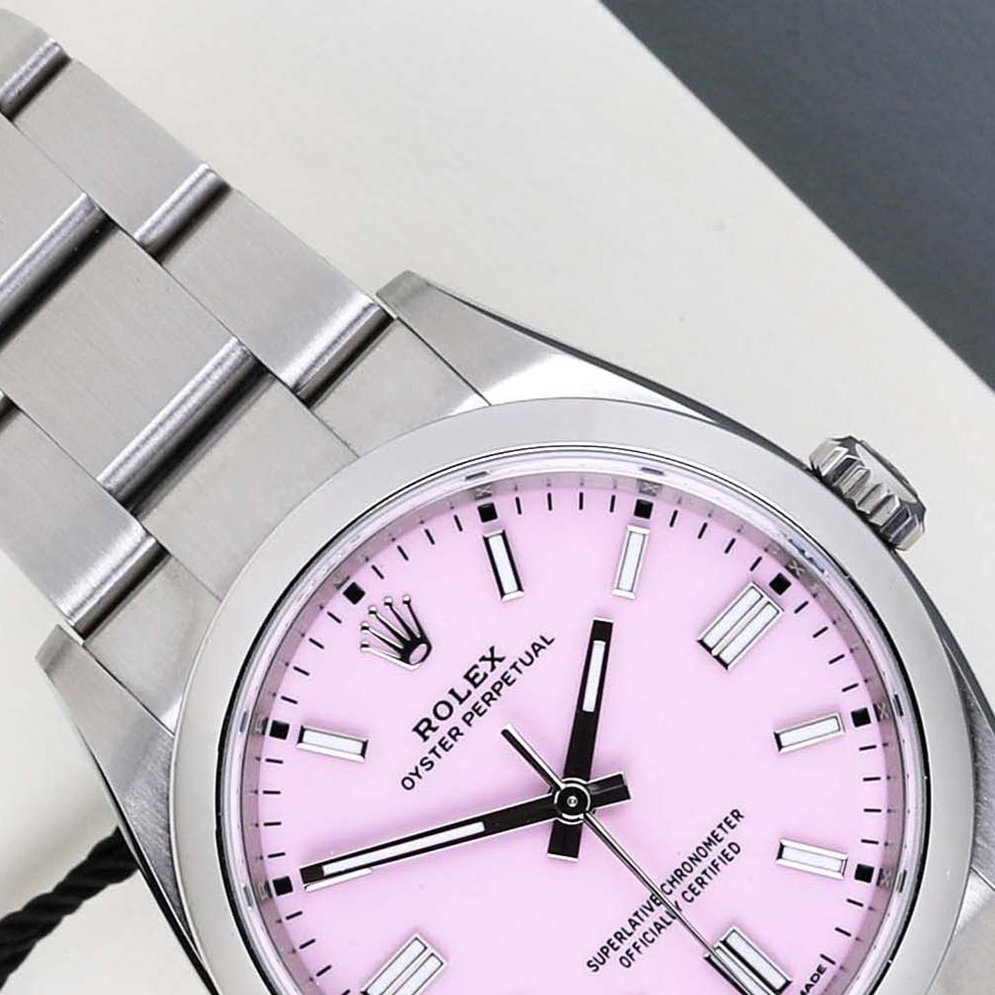 Rolex Oyster Perpetual 36 126000 (2023) - Pink dial 36 mm Steel case (3/8)