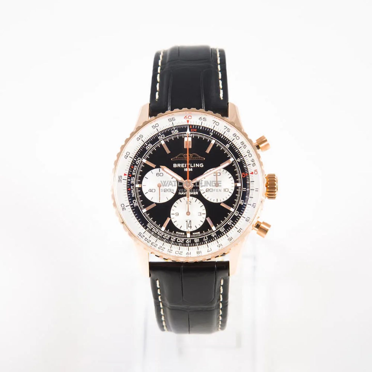 Breitling Navitimer 1 B01 Chronograph RB0138211B1P1 (2026) - Black dial 43 mm Red Gold case (3/8)