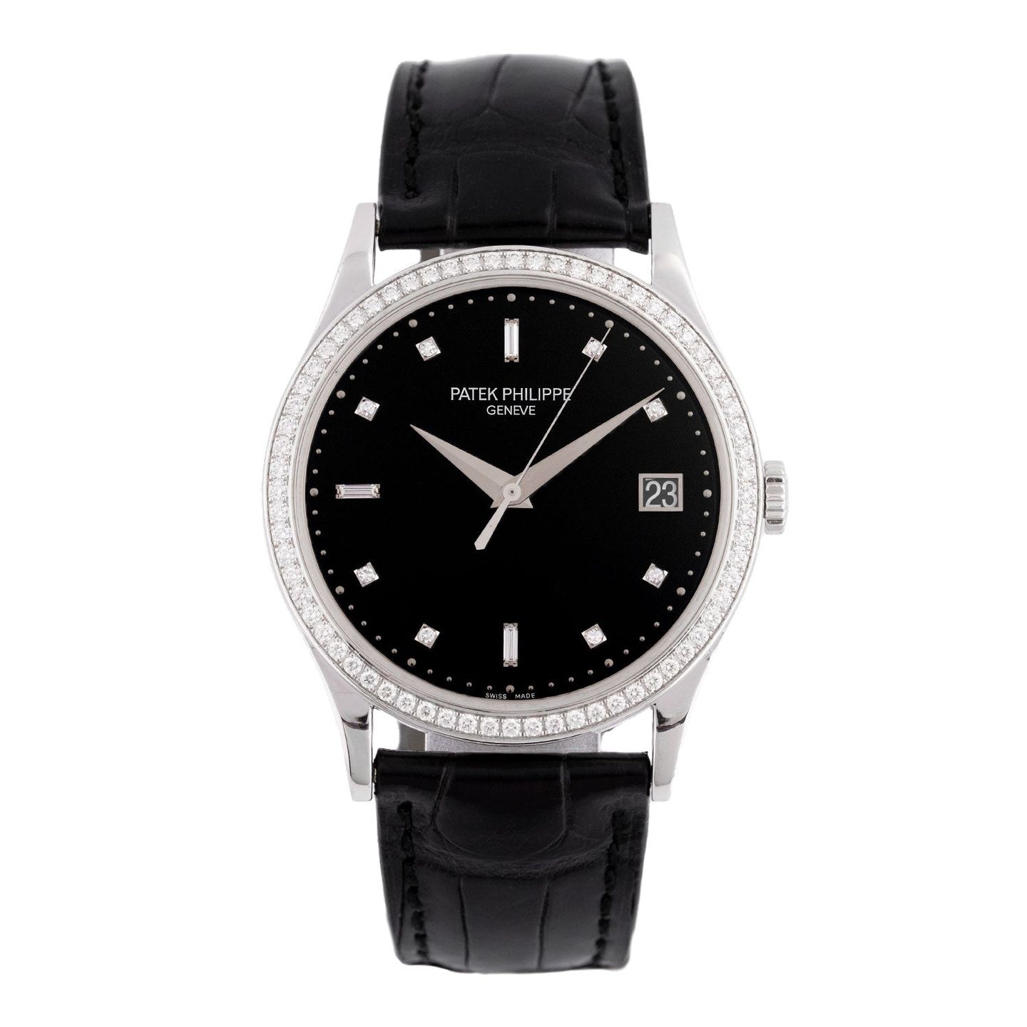 Patek Philippe Calatrava 5297G-001 (2012) - Zwart wijzerplaat 38mm Witgoud (1/8)