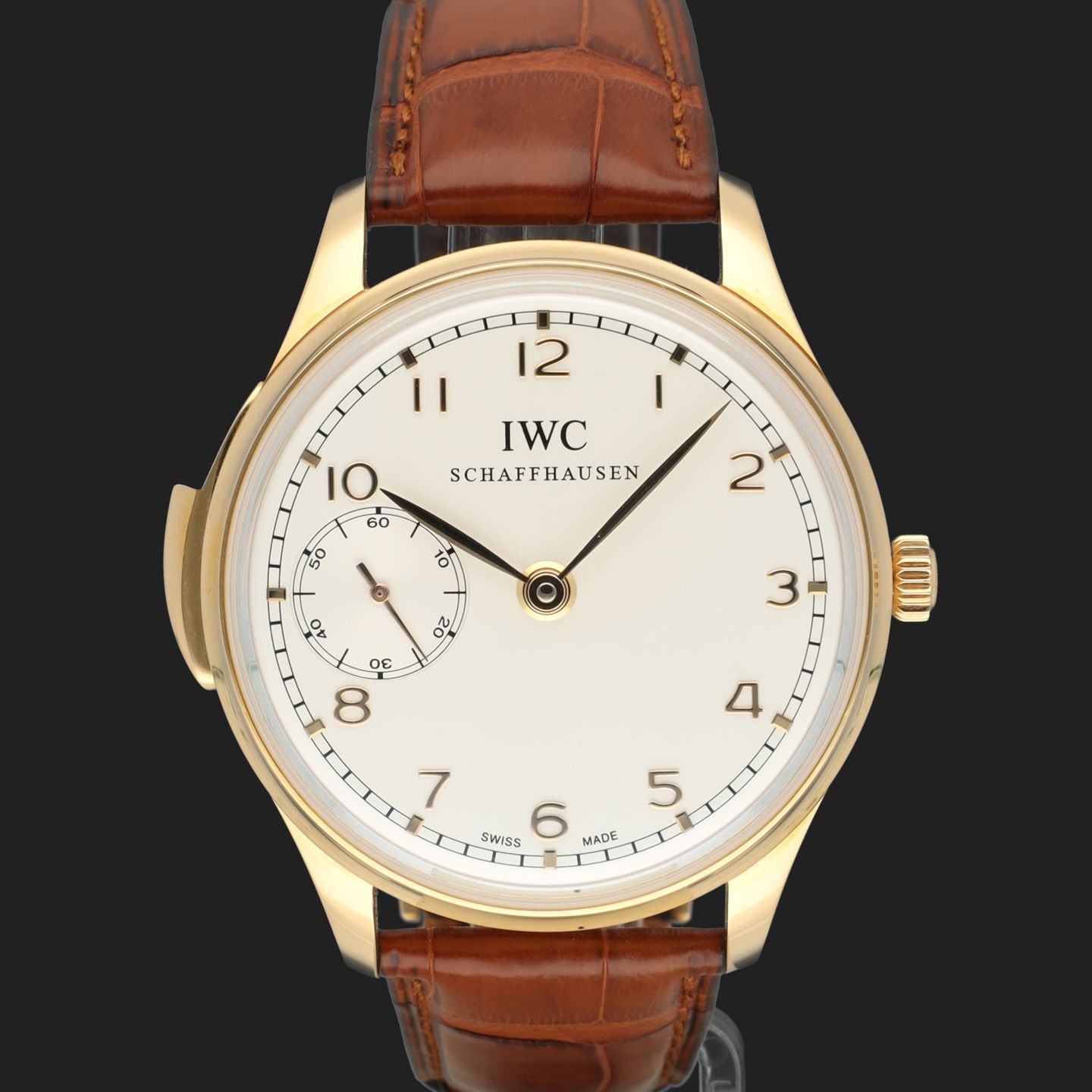 IWC Portuguese Minute Repeater IW524205 (Onbekend (willekeurig serienummer)) - Grijs wijzerplaat 43mm Witgoud (3/8)