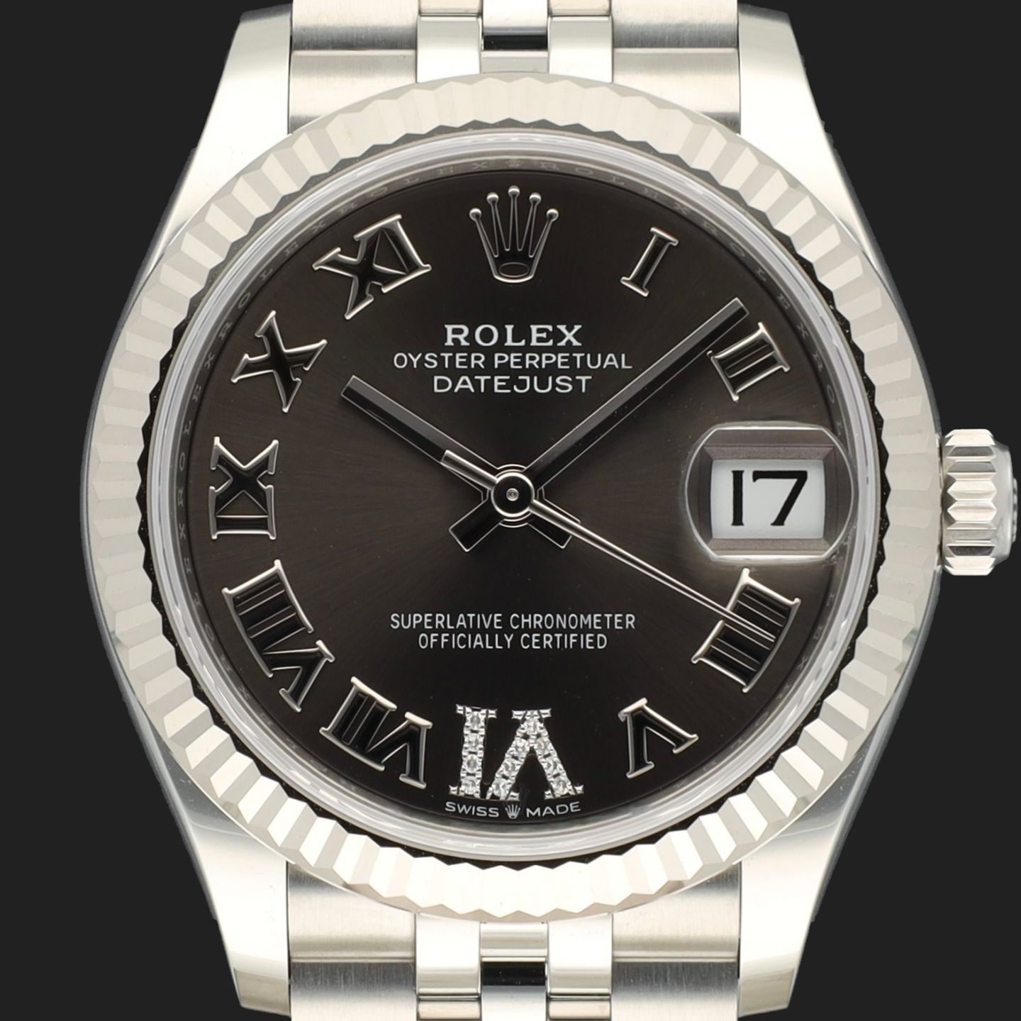 Rolex Datejust 31 278274 (2022) - Grey dial 31 mm Steel case (2/8)