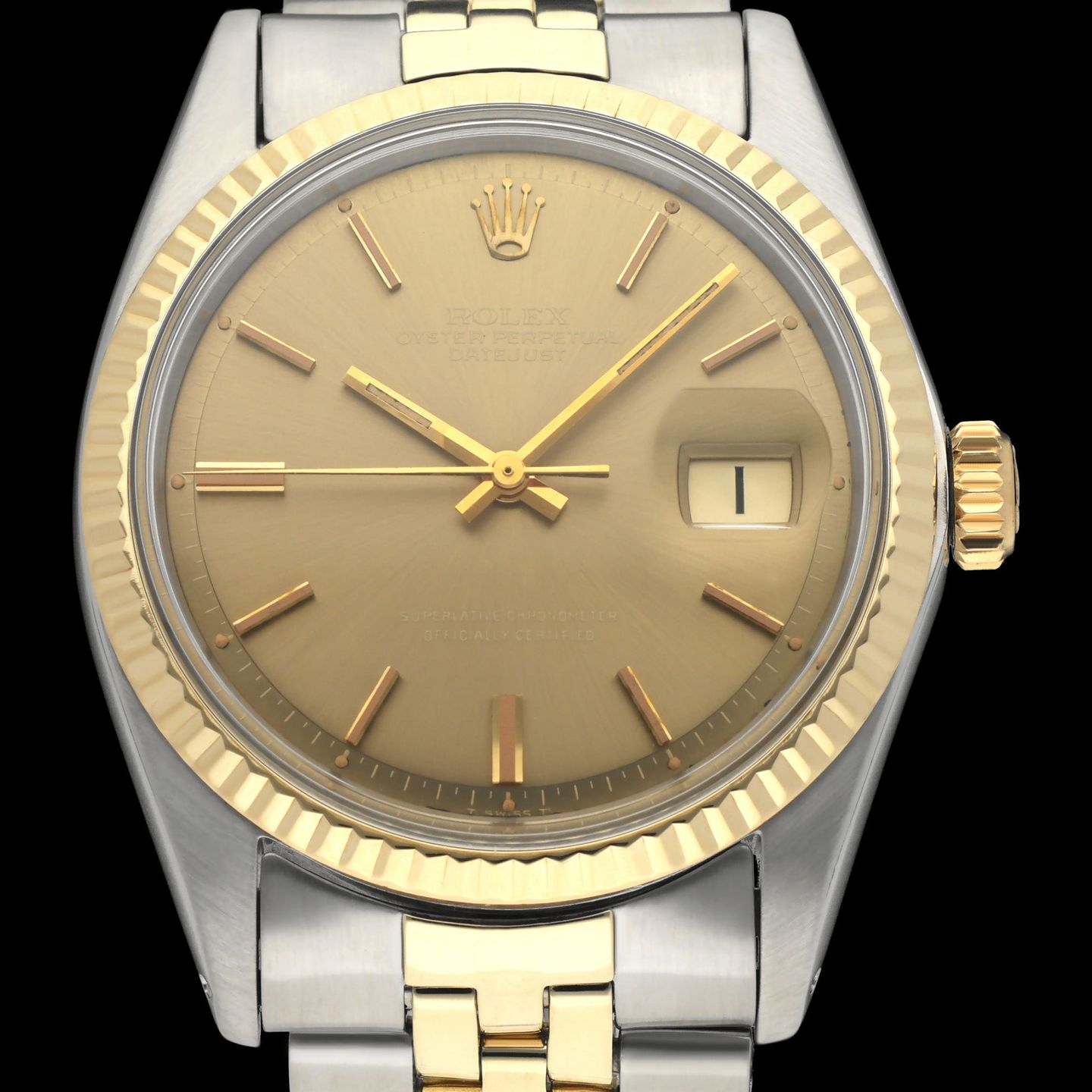 Rolex Datejust 1601 (1970) - 36mm Staal (1/8)