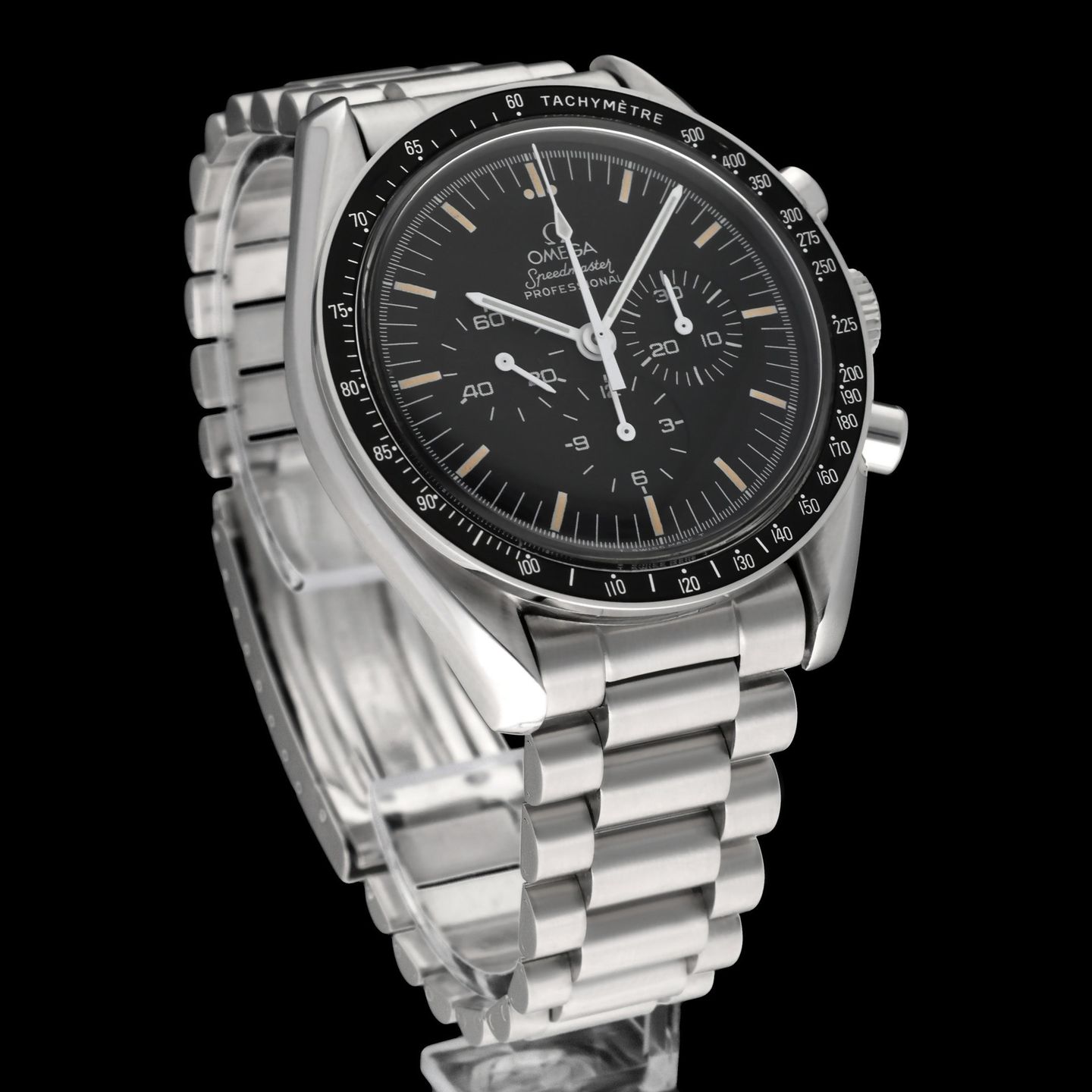Omega Speedmaster Professional Moonwatch DA 145.0022 (1990) - Black dial 42 mm Steel case (4/8)