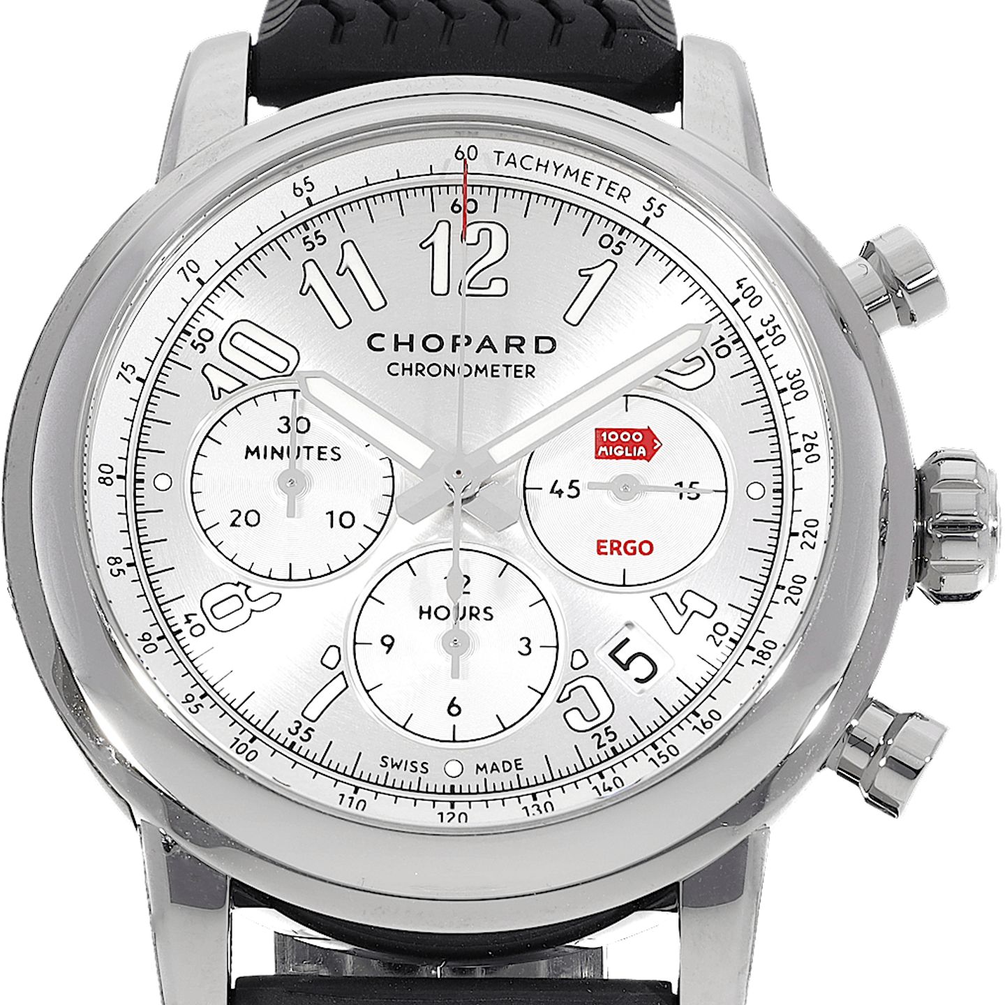 Chopard Mille Miglia 168511-3015 (Unknown (random serial)) - Silver dial 42 mm Steel case (1/5)