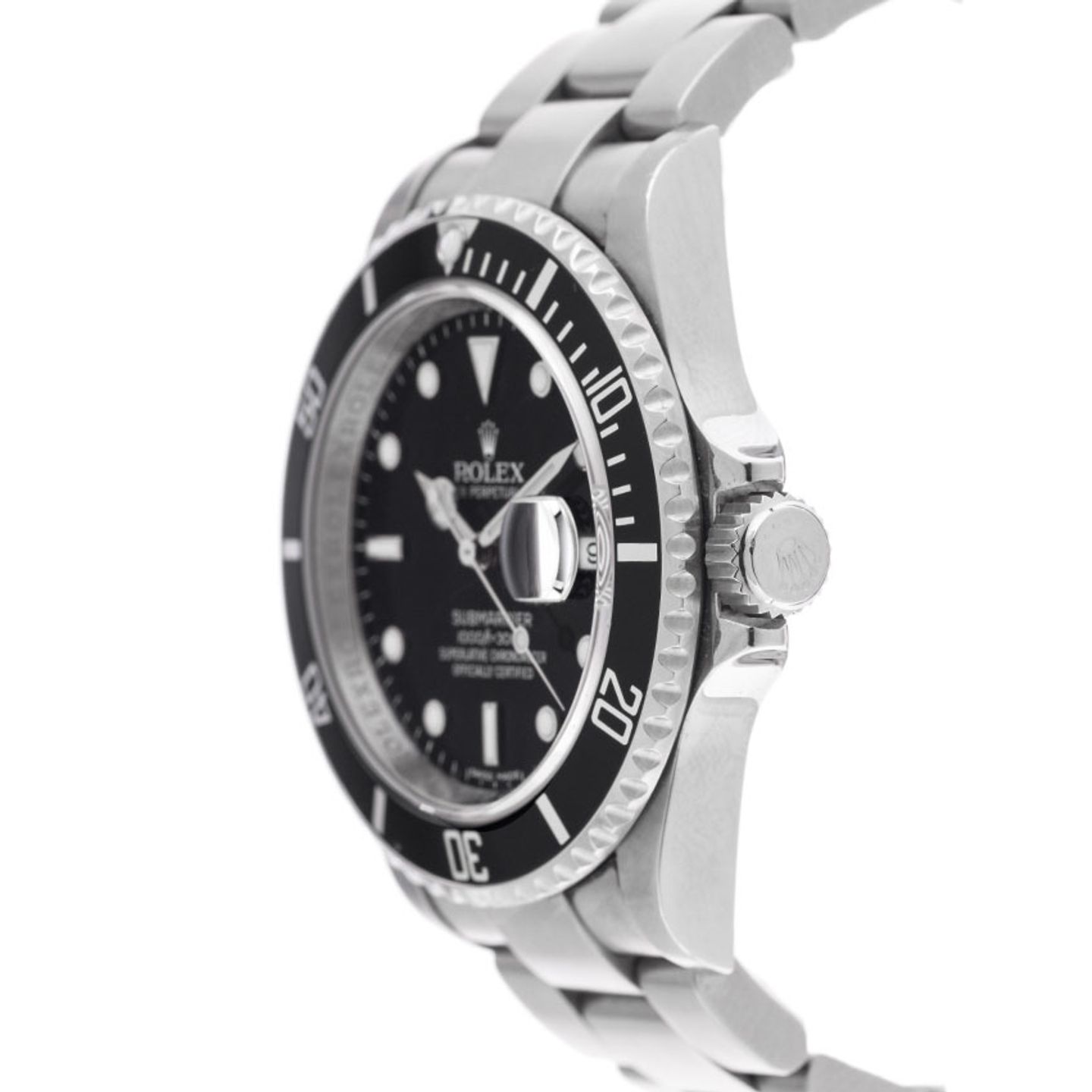 Rolex Submariner Date 16610 (2010) - Zwart wijzerplaat 40mm Staal (4/8)