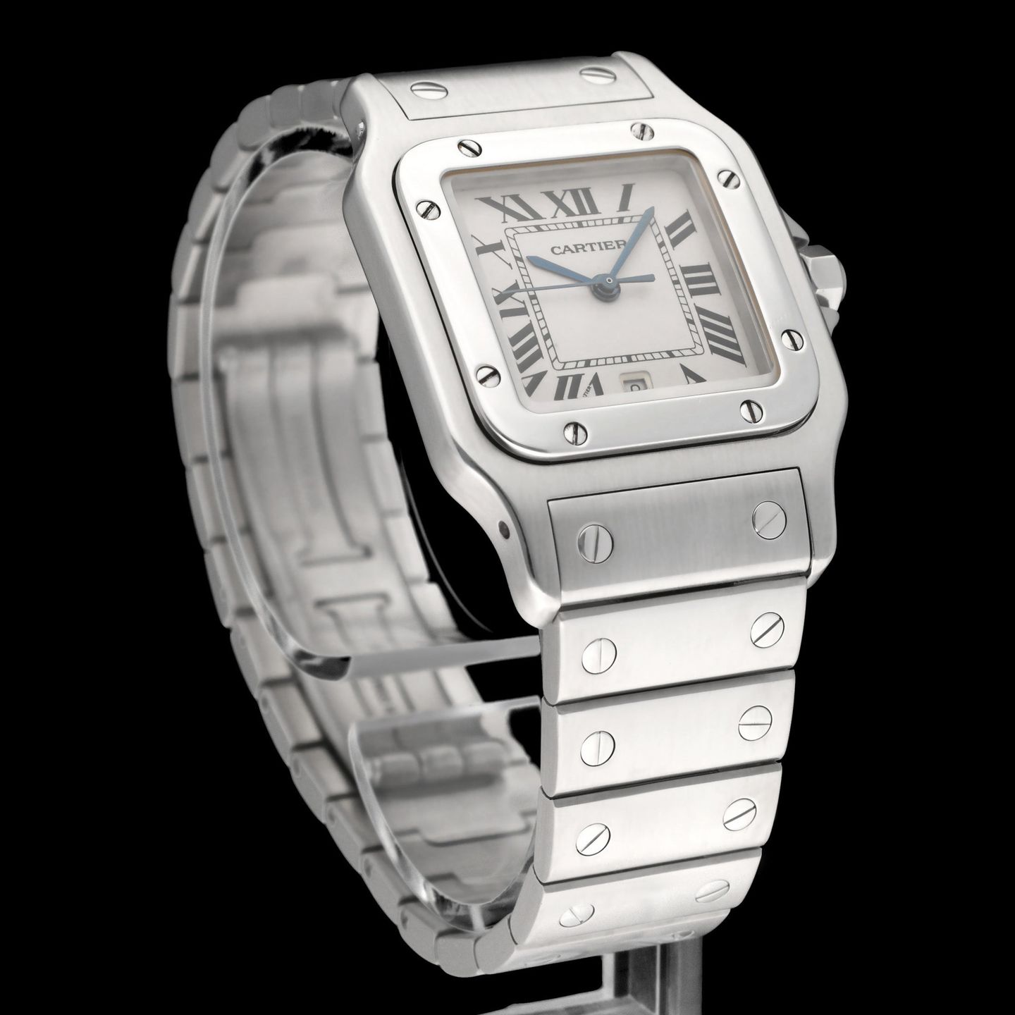 Cartier Santos Galbée 1564 (2018) - White dial 29 mm Steel case (6/8)