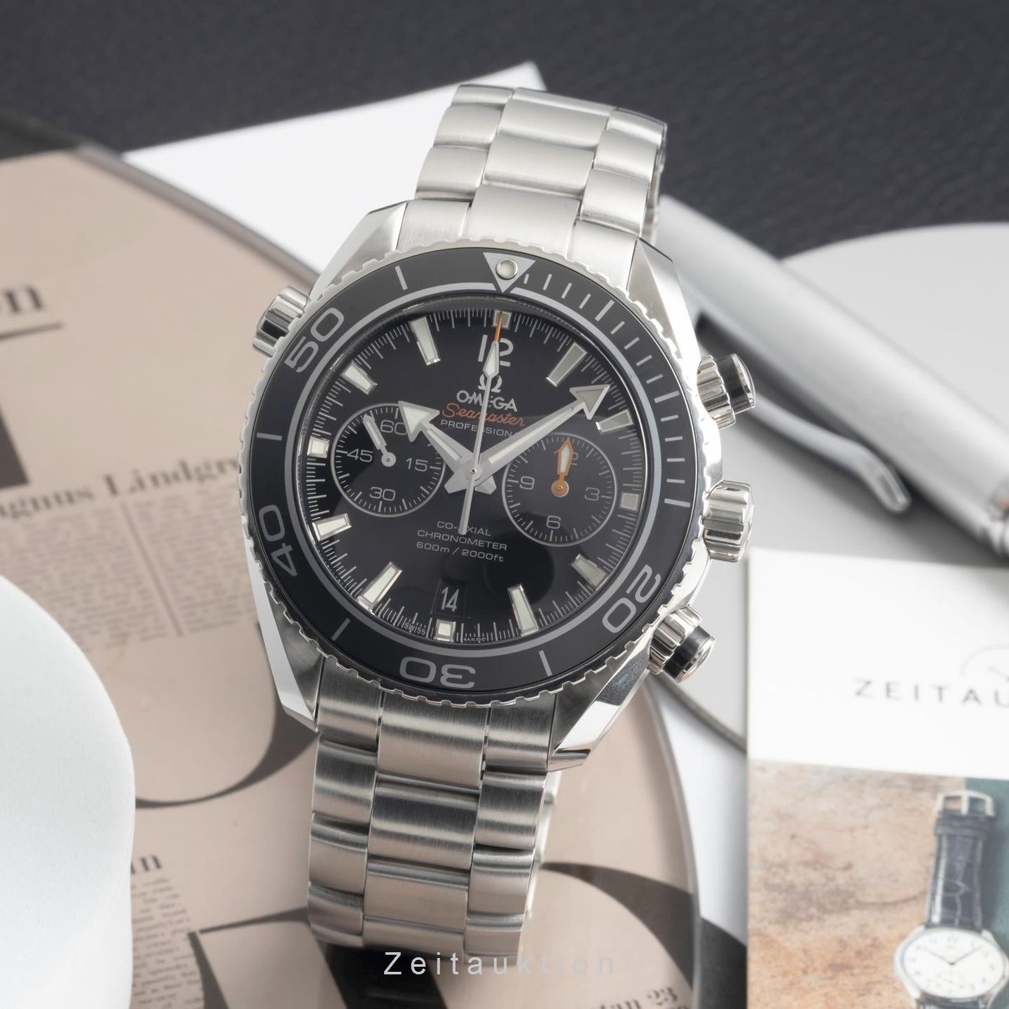 Omega Seamaster Planet Ocean Chronograph 232.30.46.51.01.001 (Onbekend (willekeurig serienummer)) - Zwart wijzerplaat 46mm Staal (3/8)