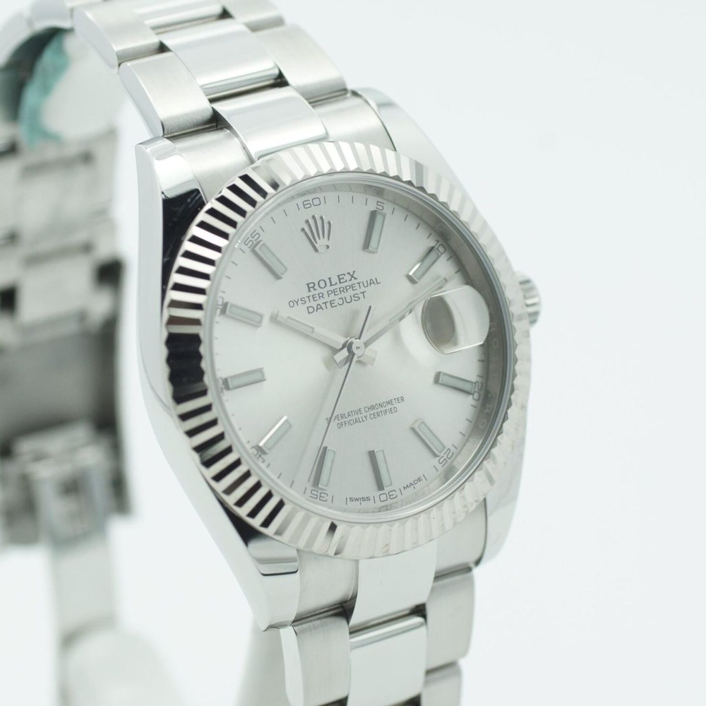 Rolex Datejust 41 126334 (2018) - Zilver wijzerplaat 41mm Staal (3/8)